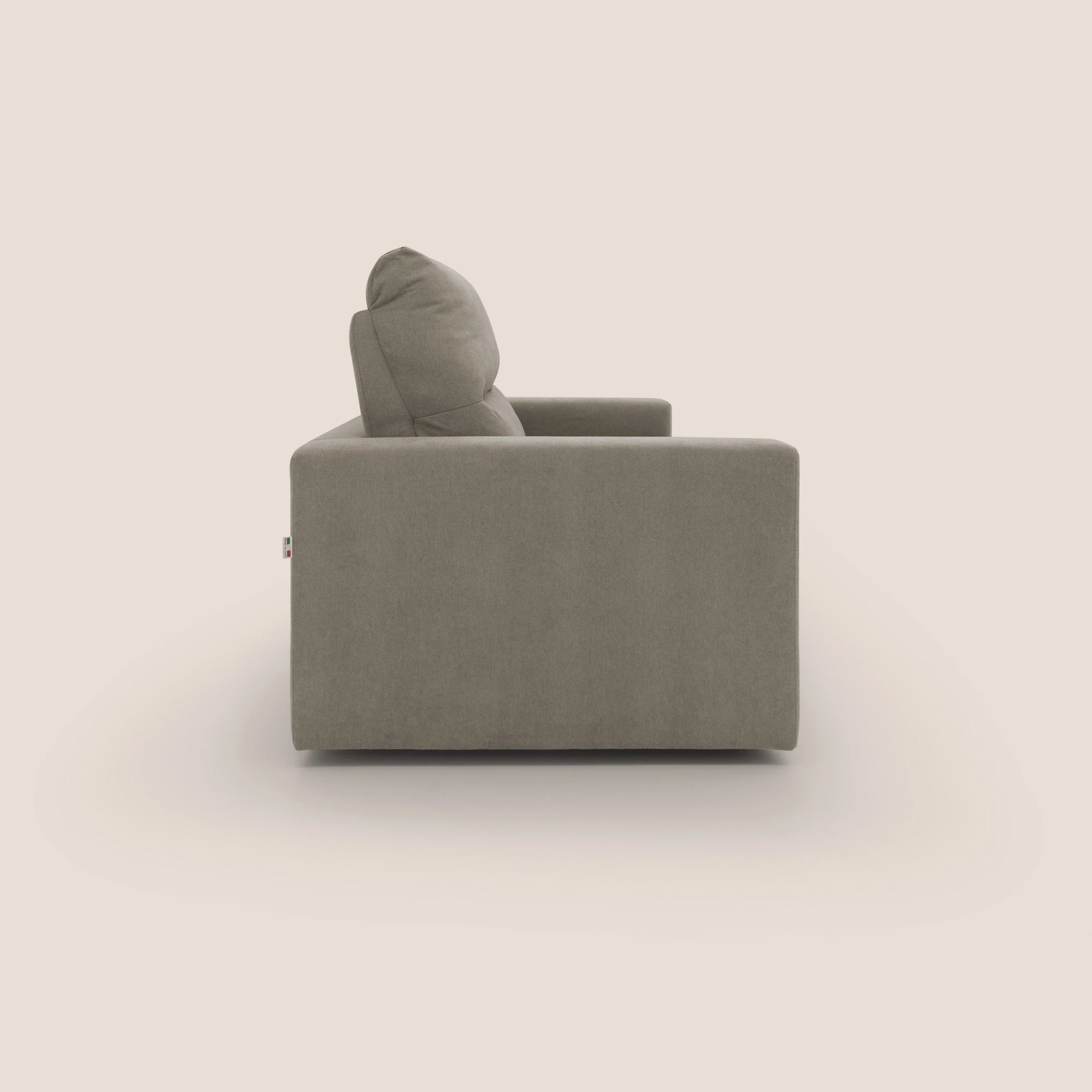 Paloma canapé convertible avec matelas de 18 cm en Aloe Vera en tissu imperméable taupe - Image 4