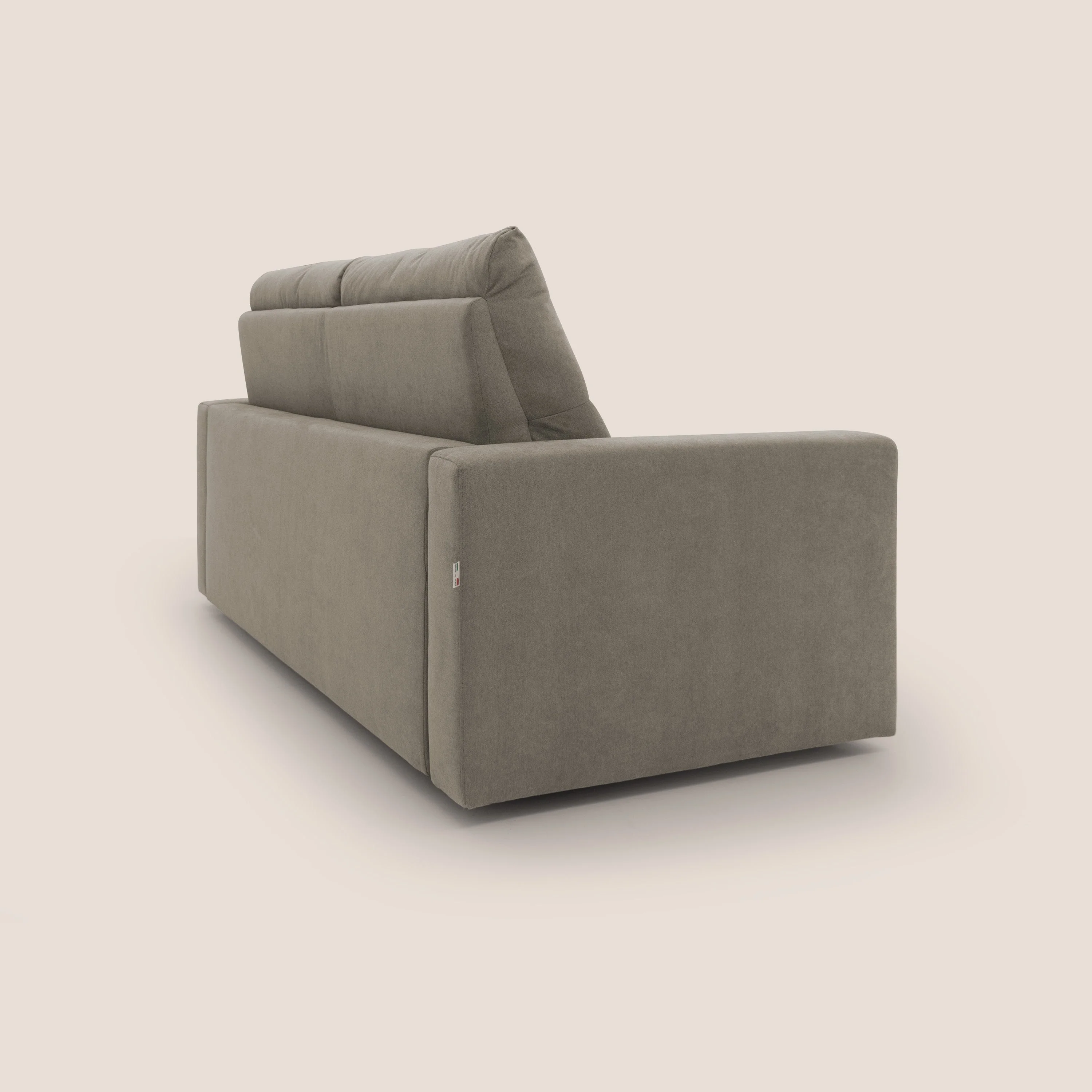 Paloma canapé convertible avec matelas de 18 cm en Aloe Vera en tissu imperméable taupe - Image 5
