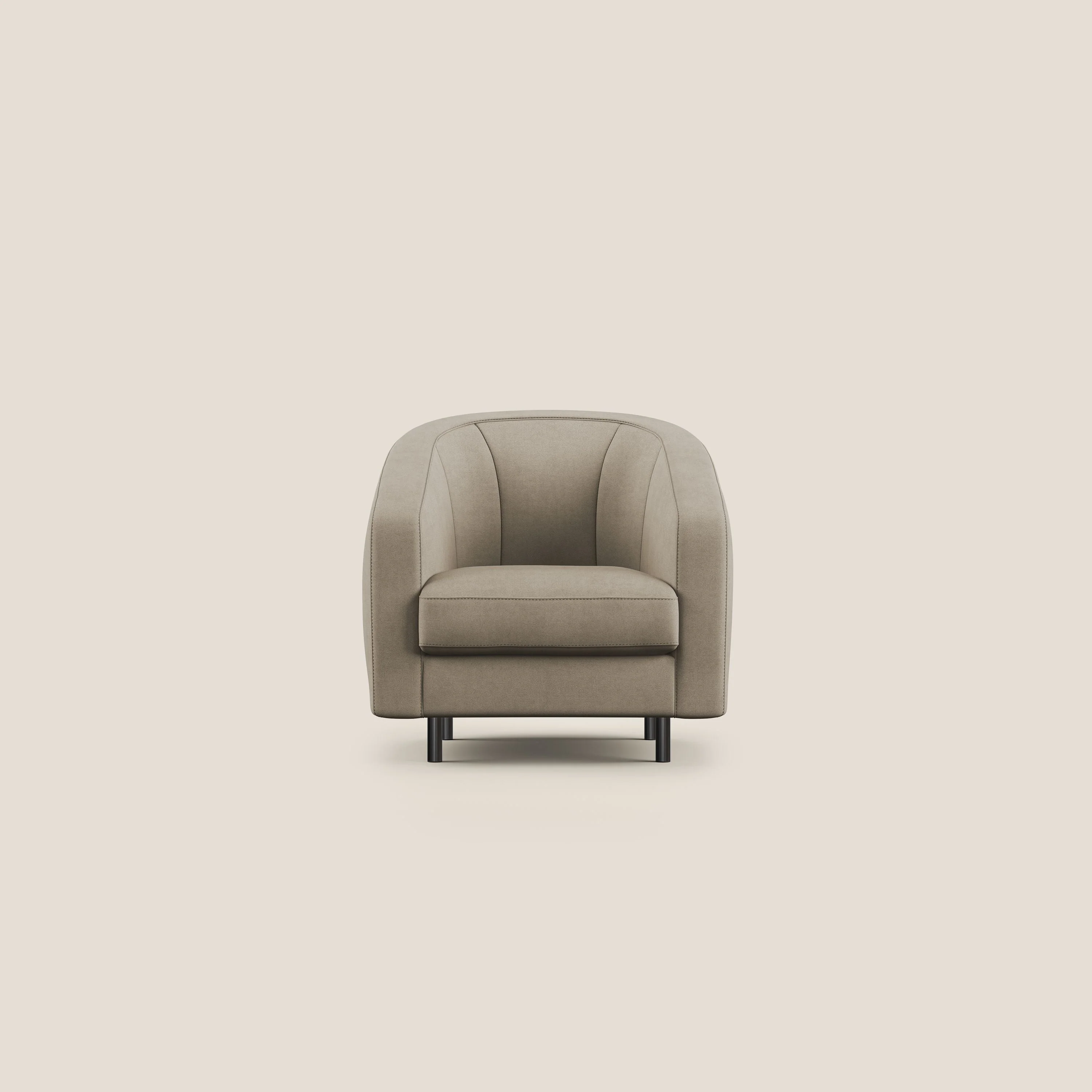 Pandora Fauteuil en tissu doux imperméable T02 beige