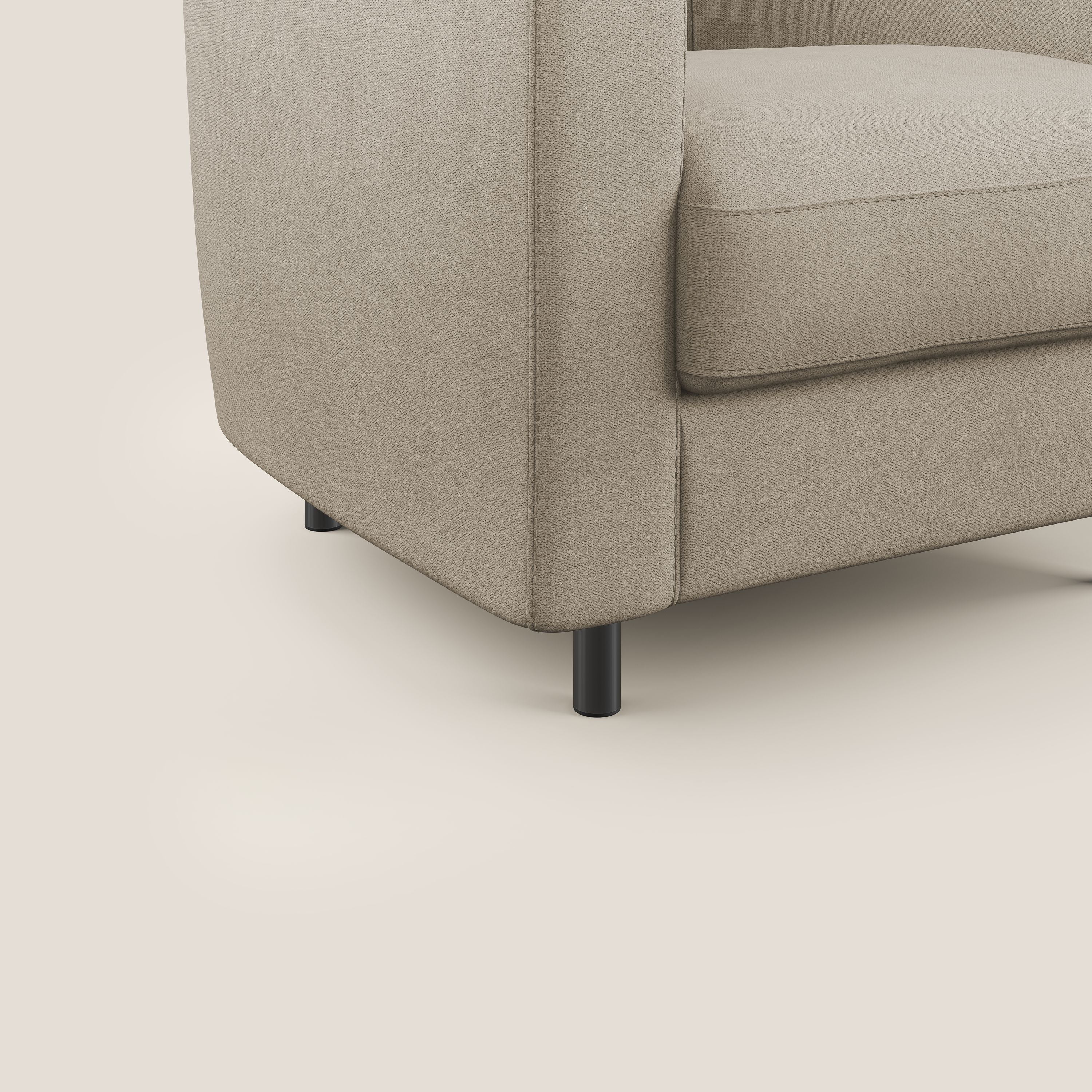 Pandora Fauteuil en tissu doux imperméable T02 beige - Image 5