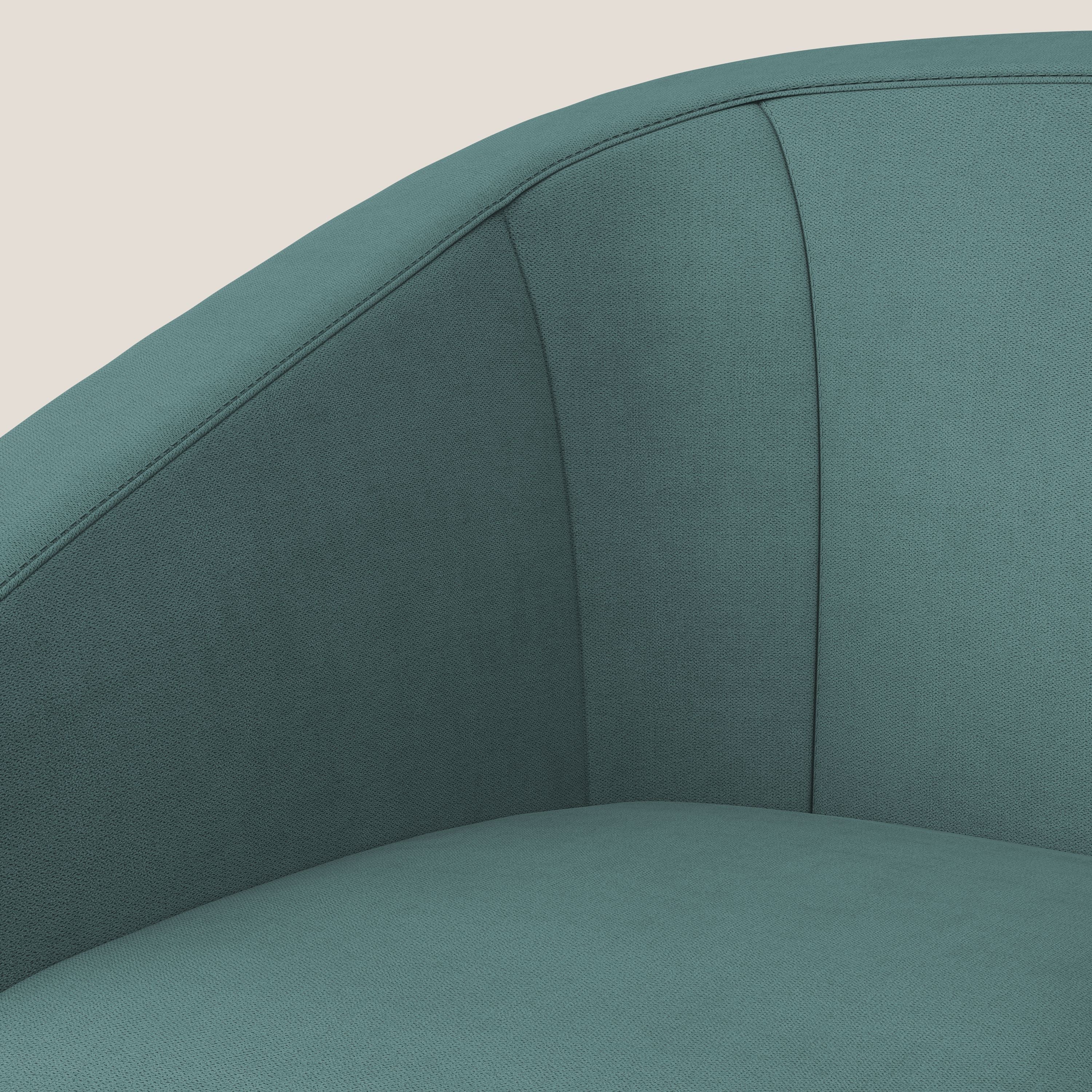 Pandora Fauteuil en tissu doux imperméable T02 bleu canard - Image 7