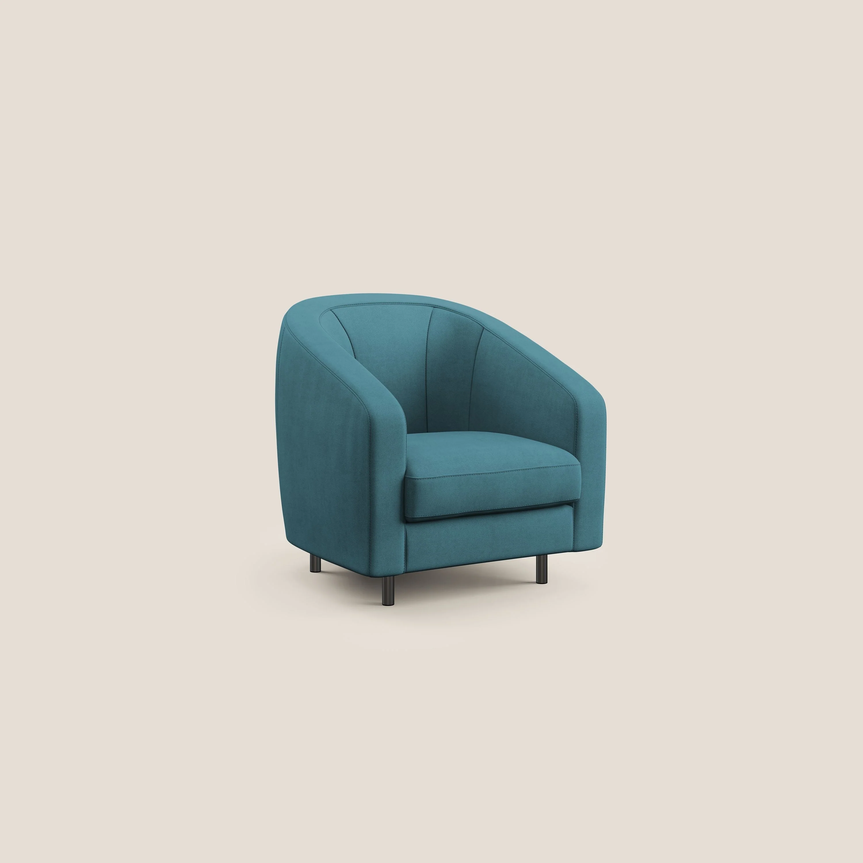 Pandora Fauteuil en tissu doux imperméable T02 bleu ciel - Image 2
