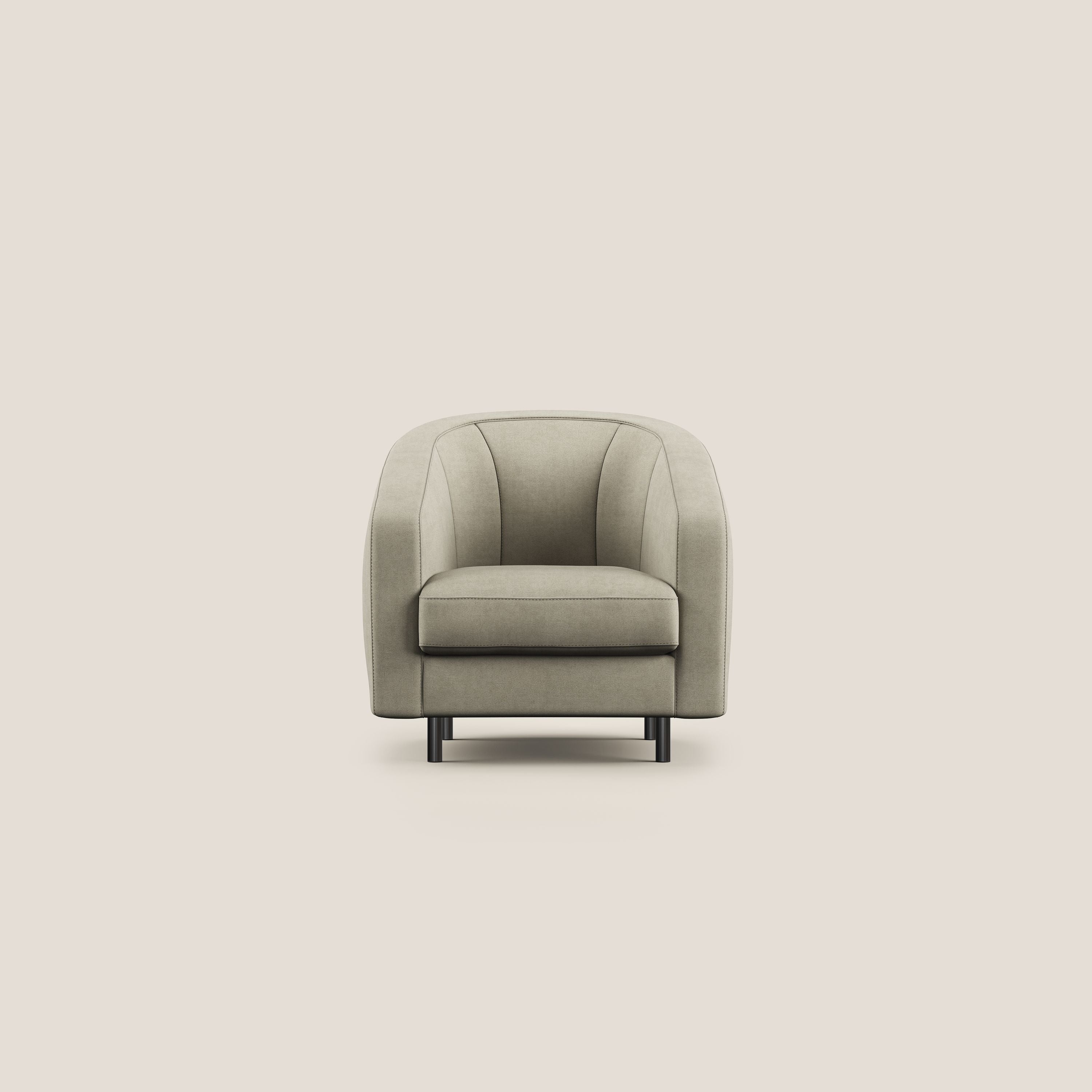 Pandora Fauteuil en tissu doux imperméable T02 crème