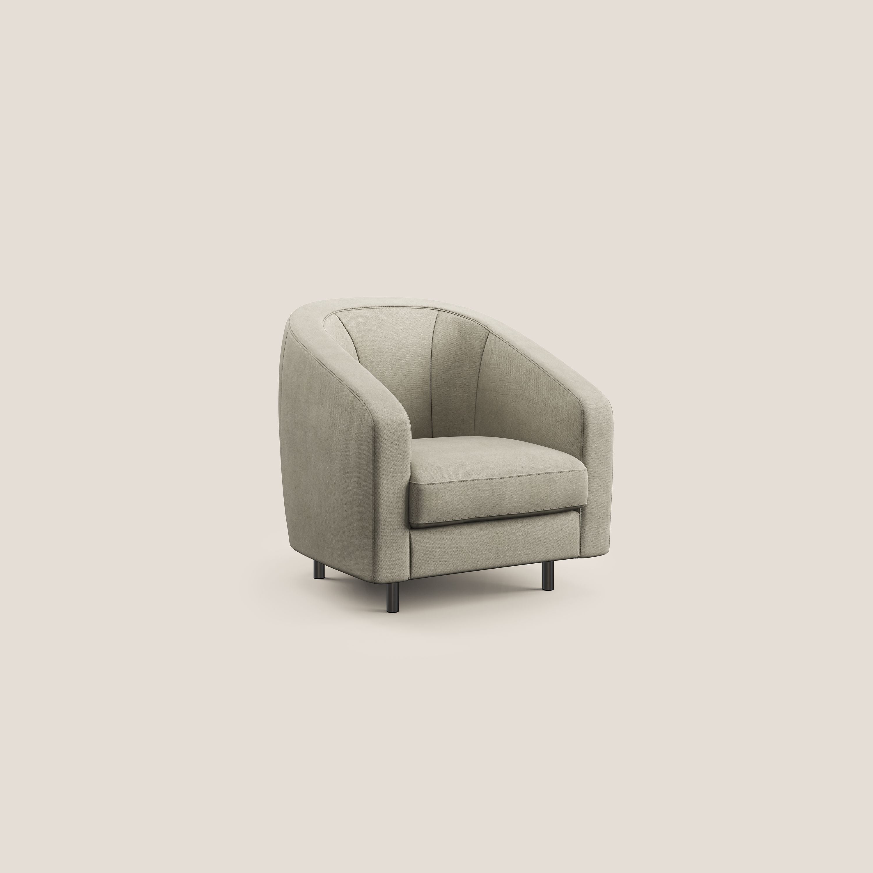 Pandora Fauteuil en tissu doux imperméable T02 crème - Image 2