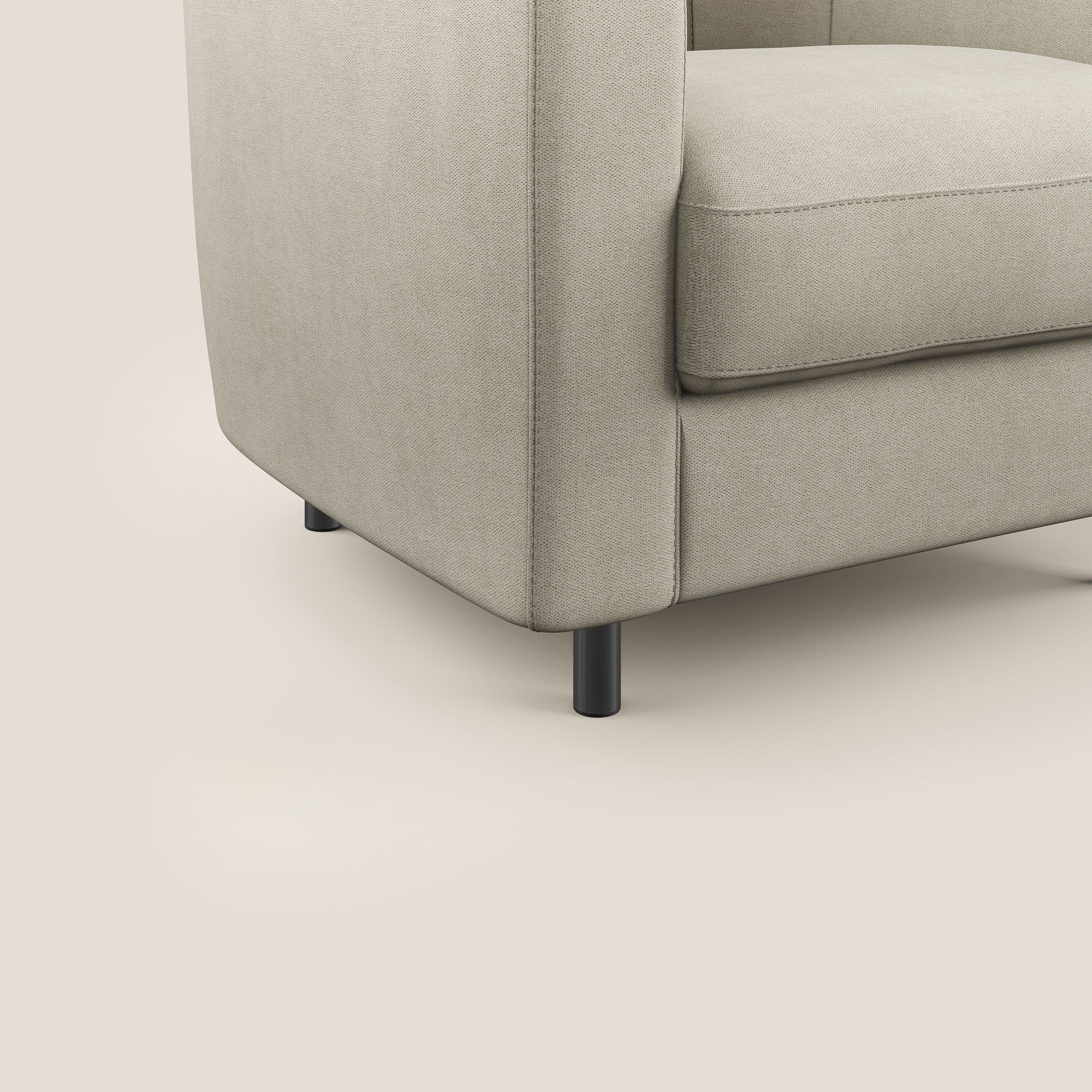 Pandora Fauteuil en tissu doux imperméable T02 crème - Image 5