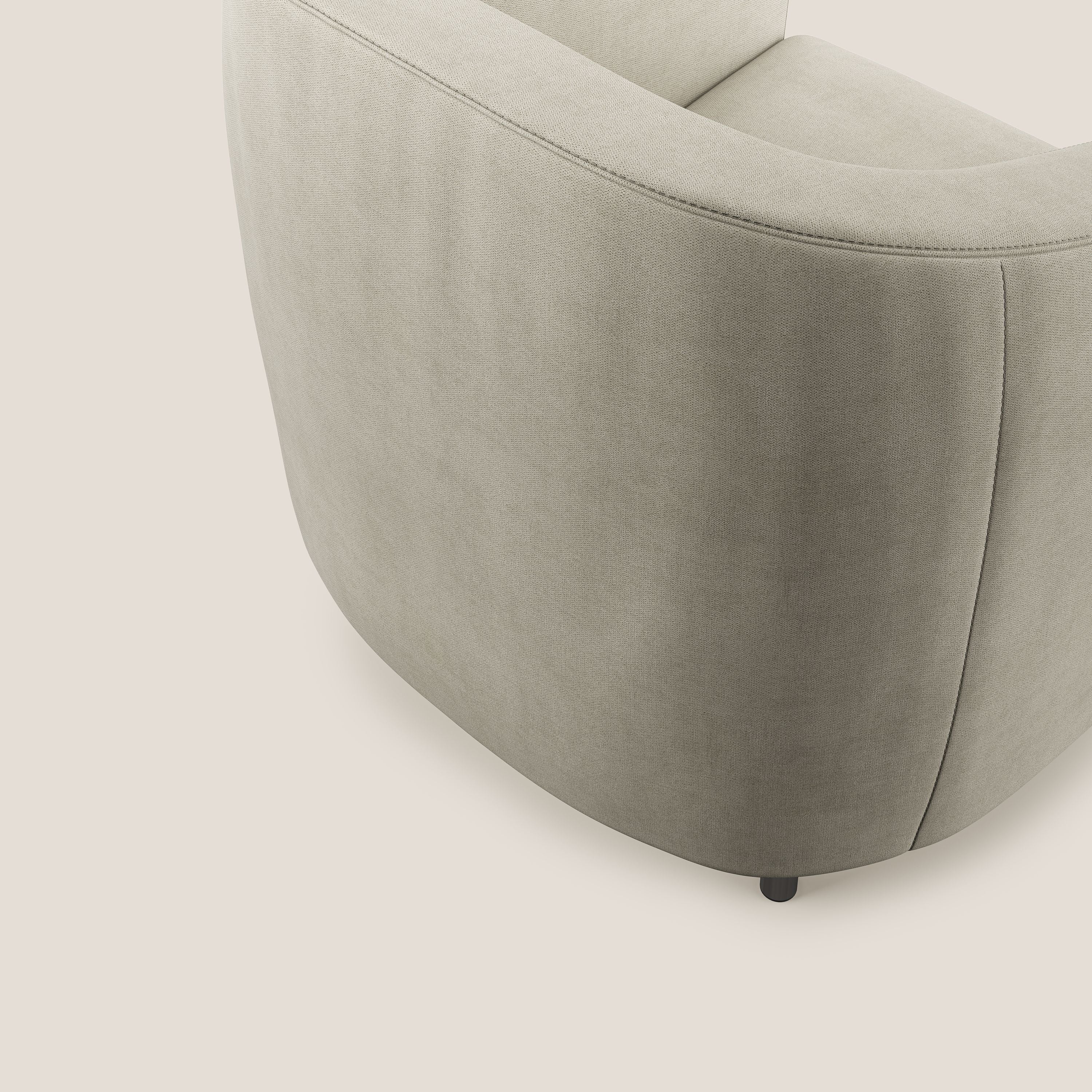 Pandora Fauteuil en tissu doux imperméable T02 crème - Image 6