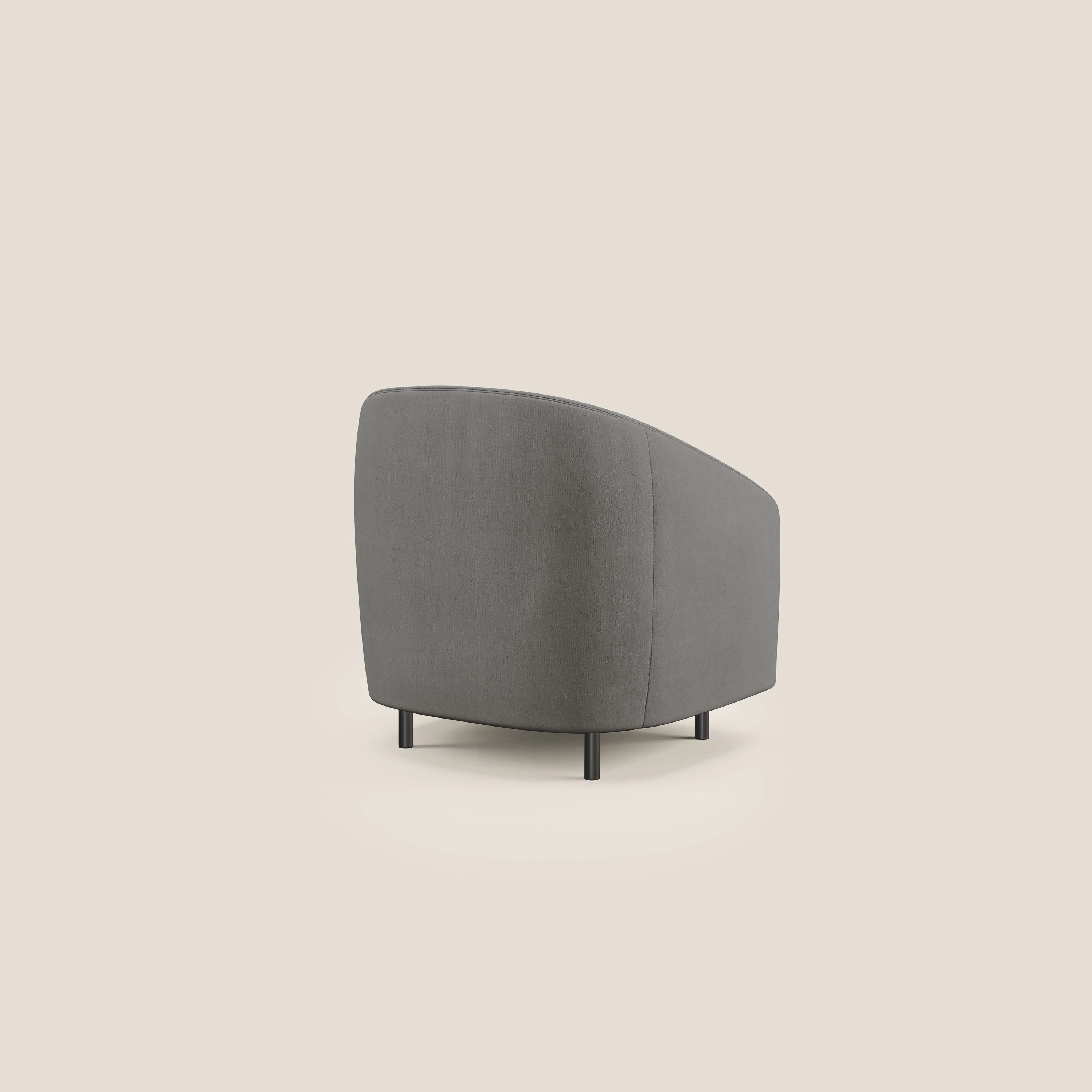 Pandora Fauteuil en tissu doux imperméable T02 gris - Image 4