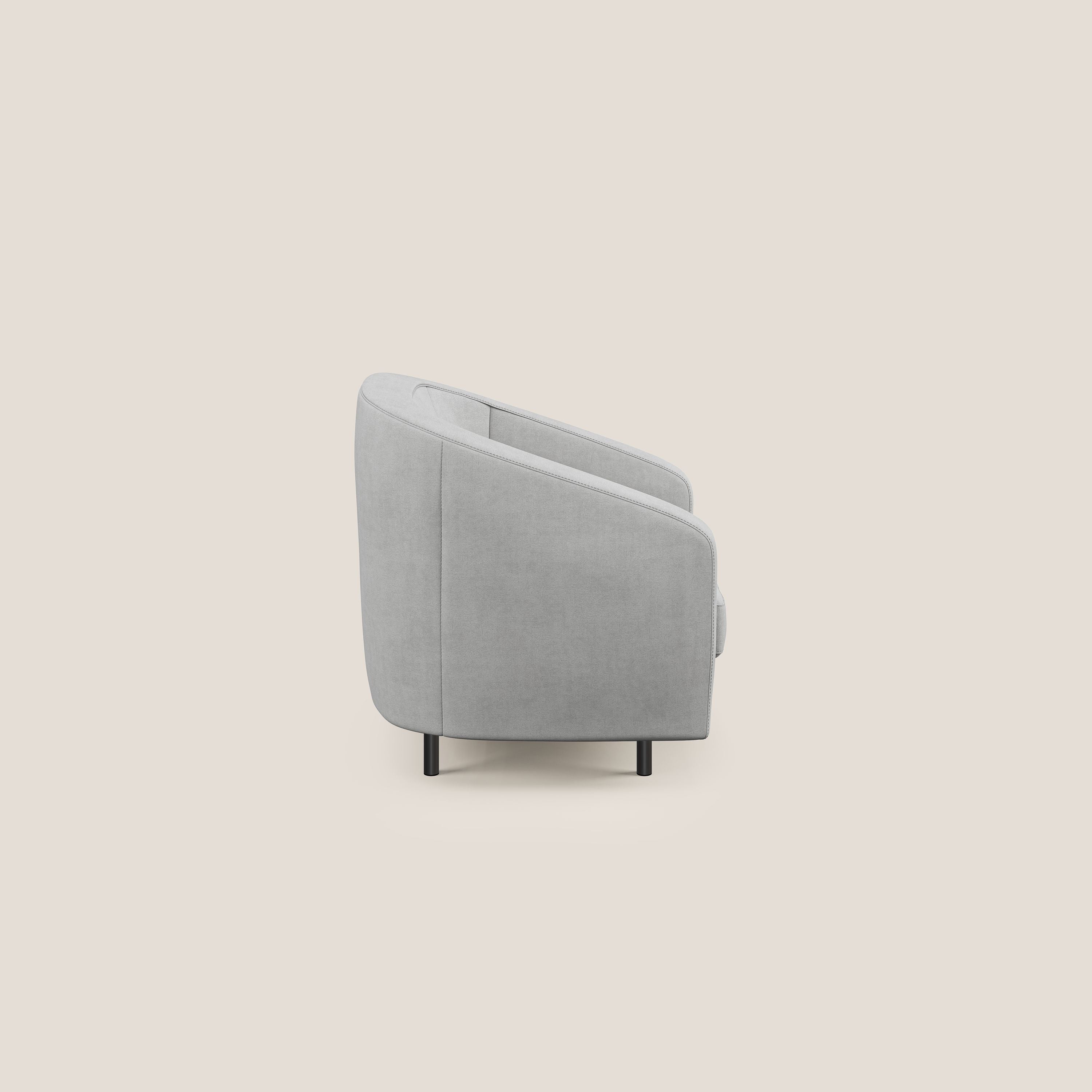 Pandora Fauteuil en tissu doux imperméable T02 gris clair - Image 3
