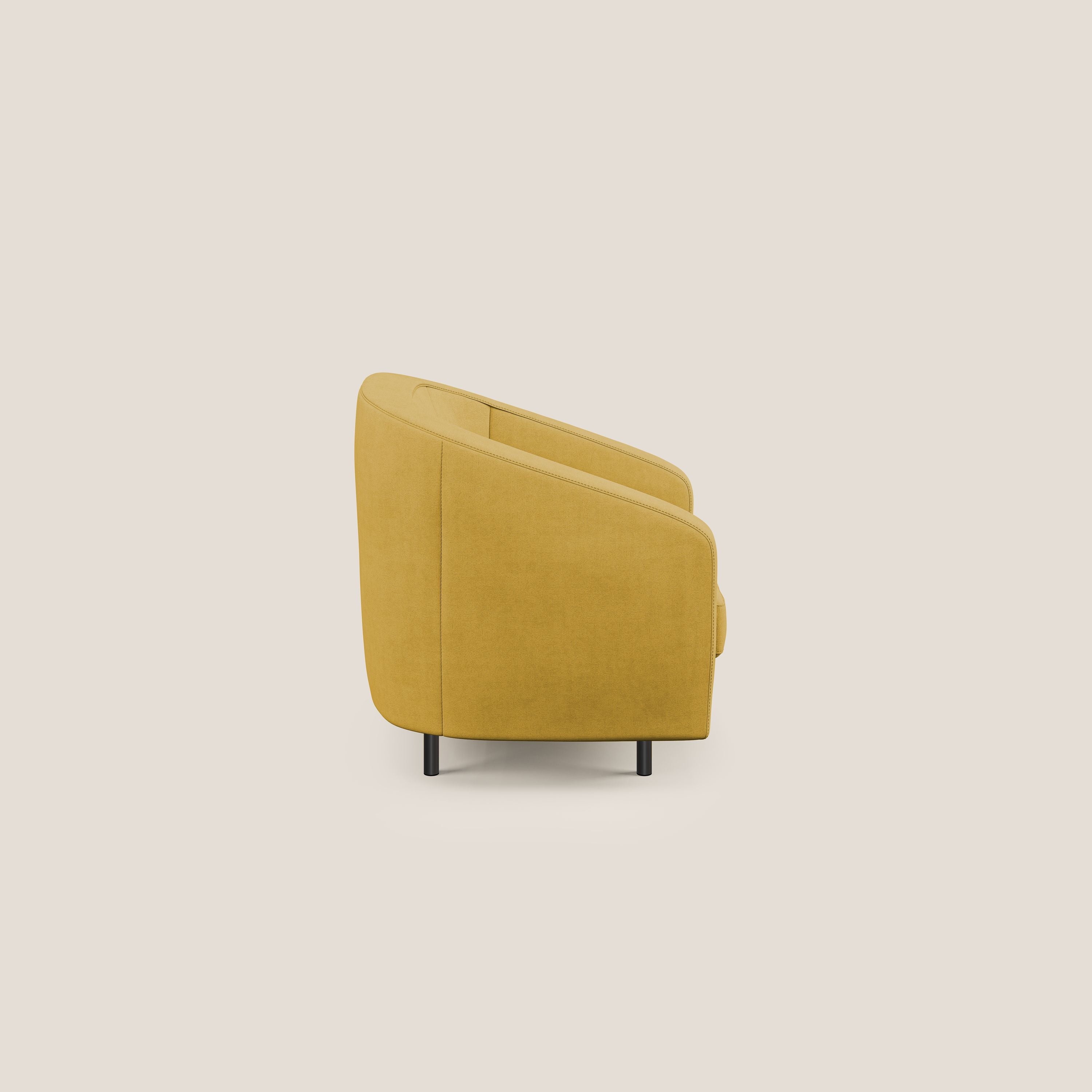Pandora Fauteuil en tissu doux imperméable T02 jaune - Image 3