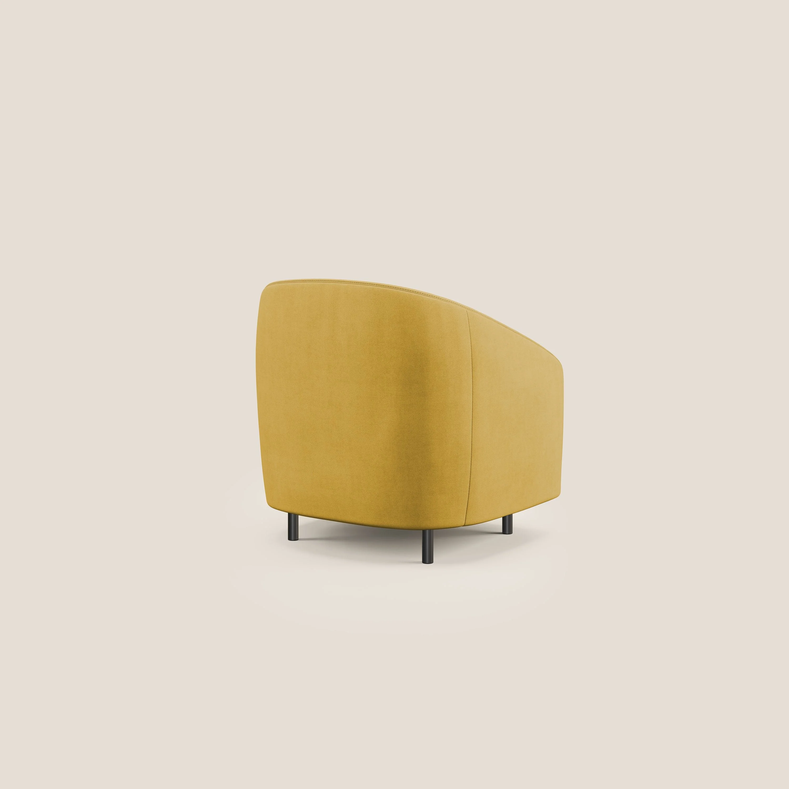Pandora Fauteuil en tissu doux imperméable T02 jaune - Image 4