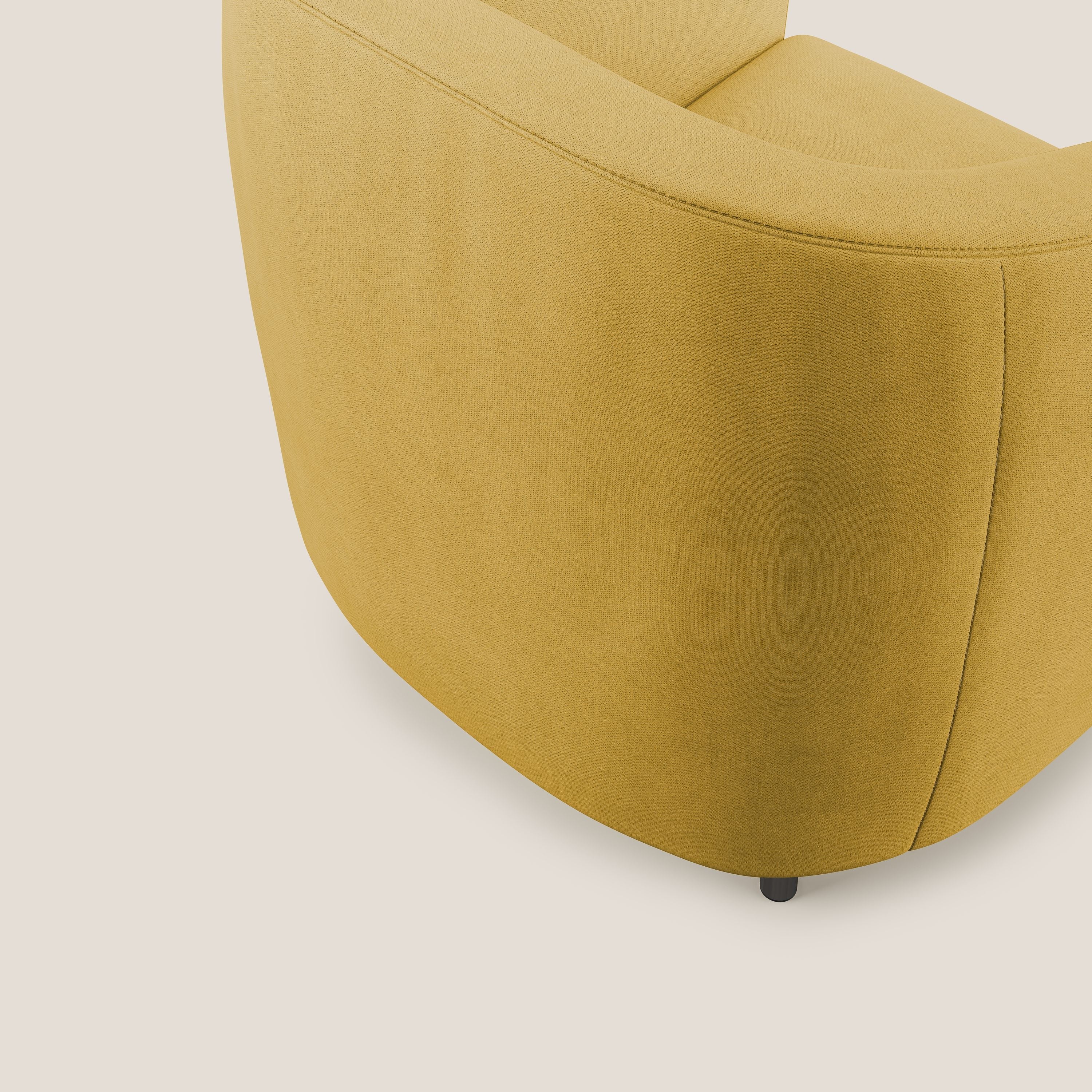 Pandora Fauteuil en tissu doux imperméable T02 jaune - Image 6