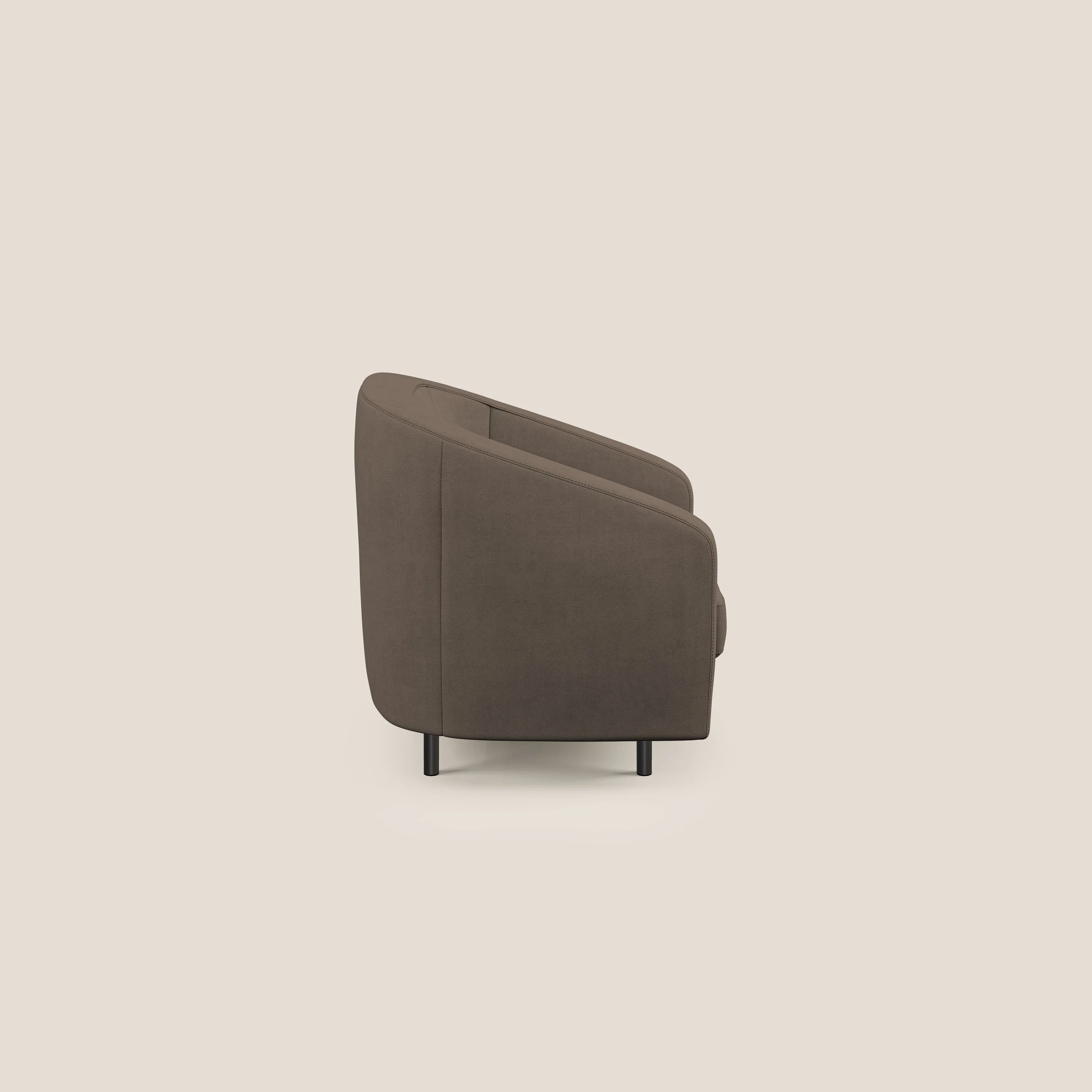 Pandora Fauteuil en tissu doux imperméable T02 marron - Image 3