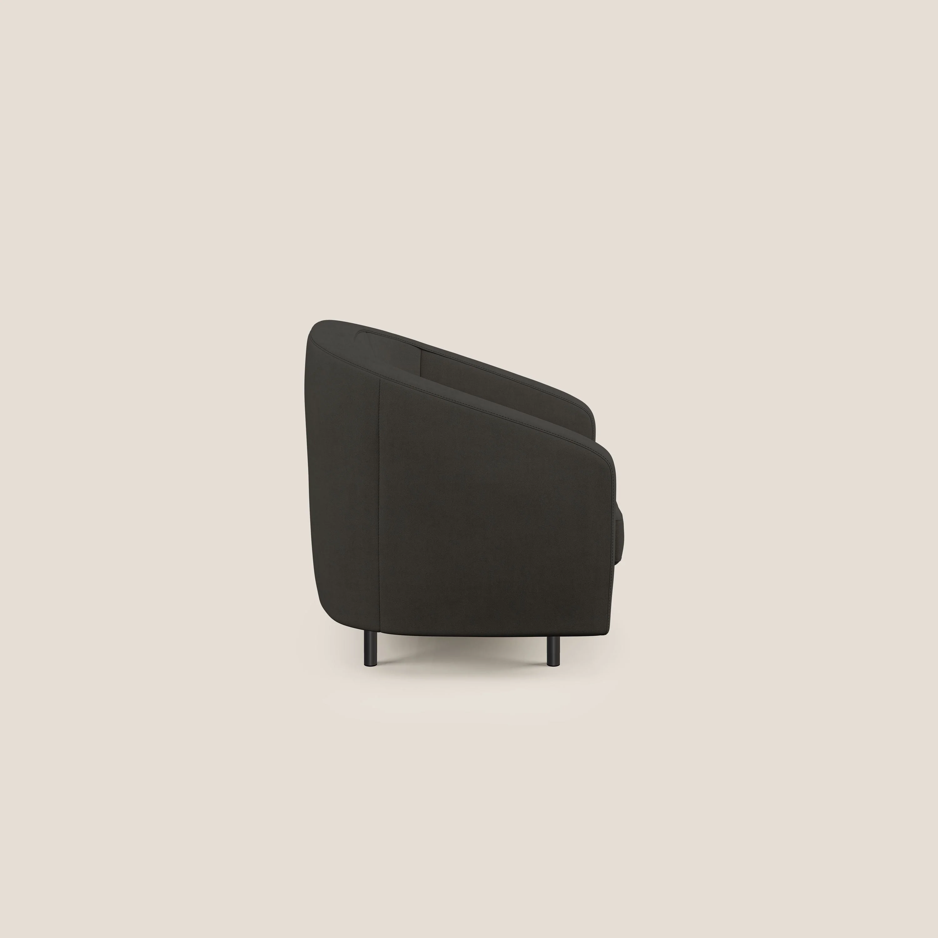 Pandora Fauteuil en tissu doux imperméable T02 noir - Image 3