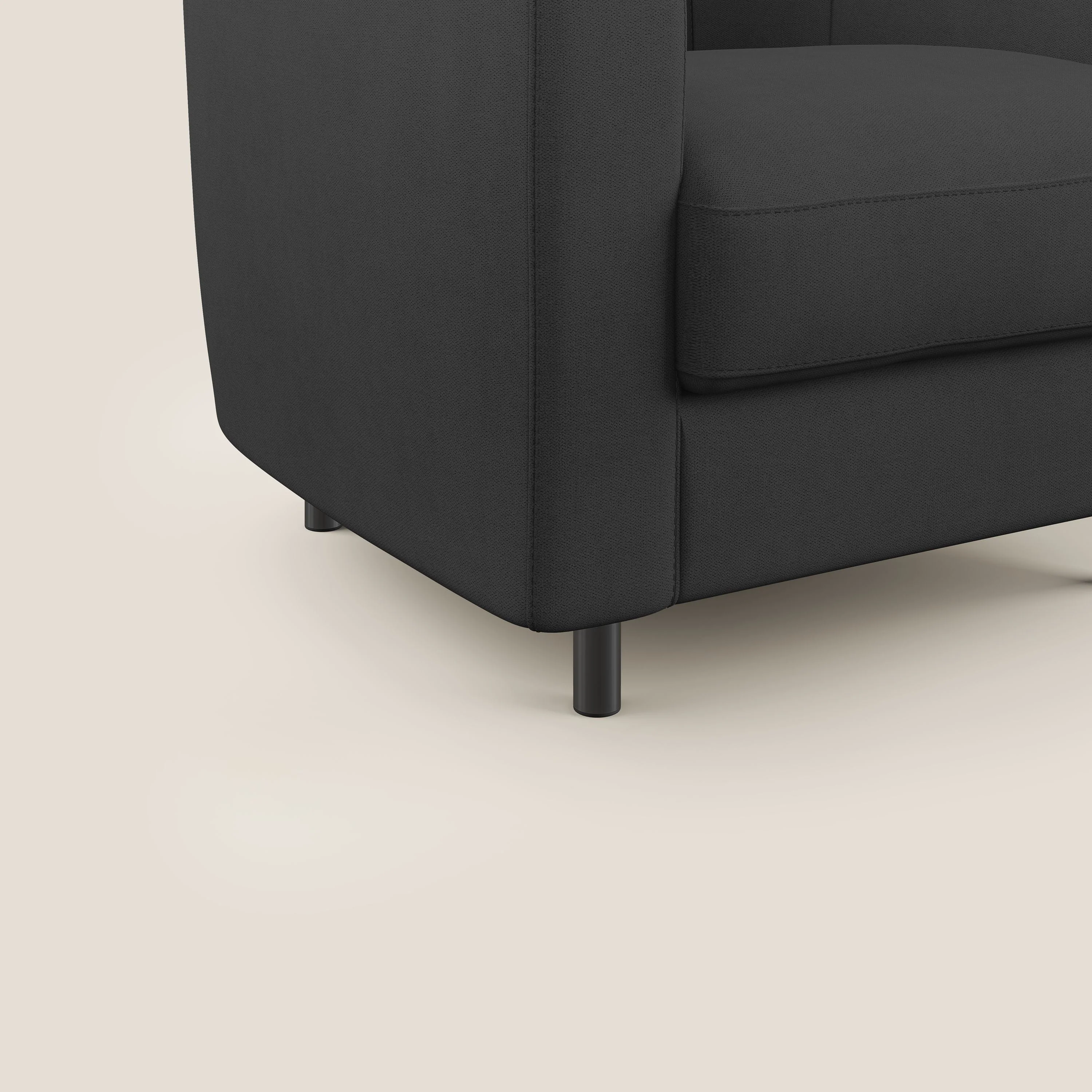 Pandora Fauteuil en tissu doux imperméable T02 noir - Image 5