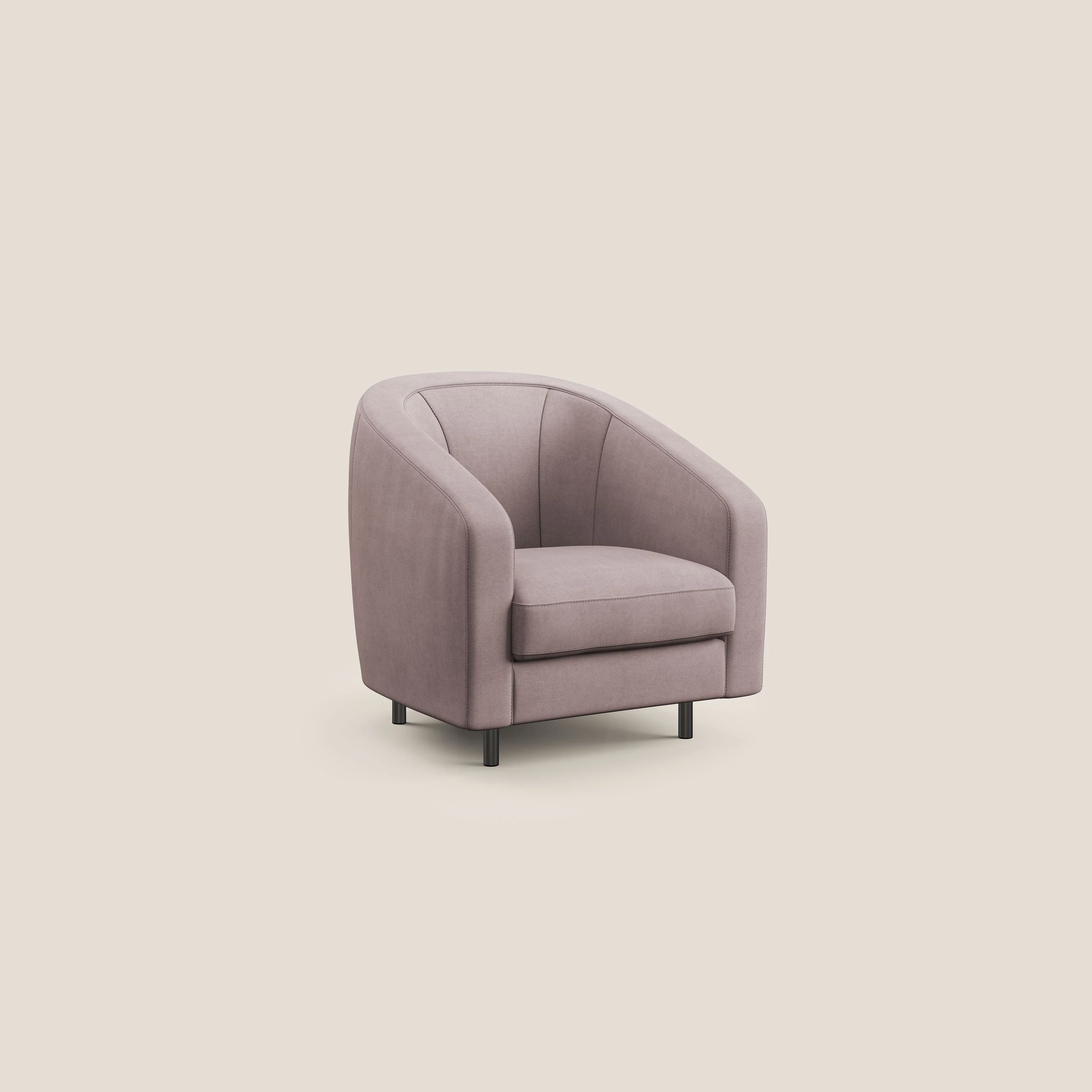 Pandora Fauteuil en tissu doux imperméable T02 rose - Image 2