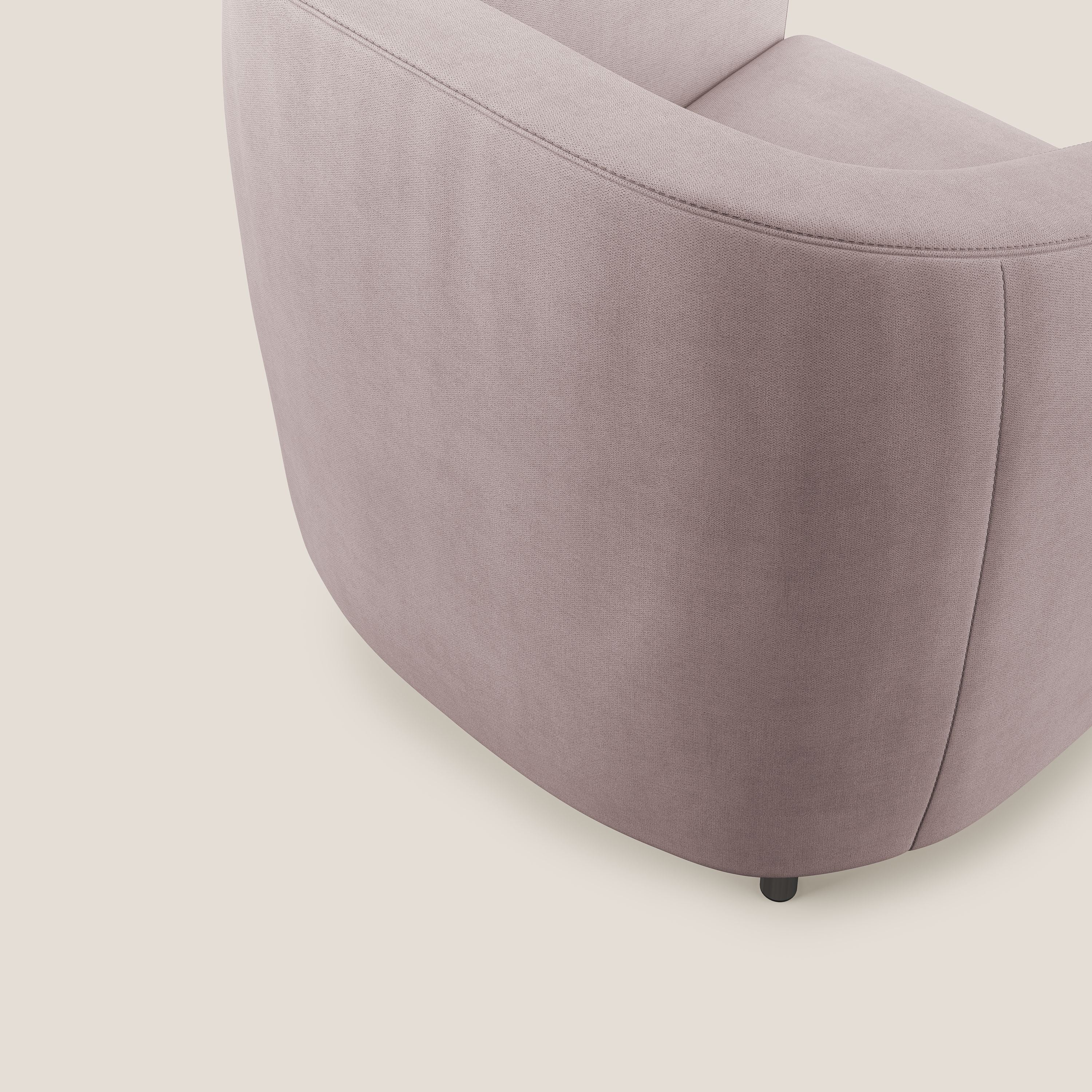 Pandora Fauteuil en tissu doux imperméable T02 rose - Image 6