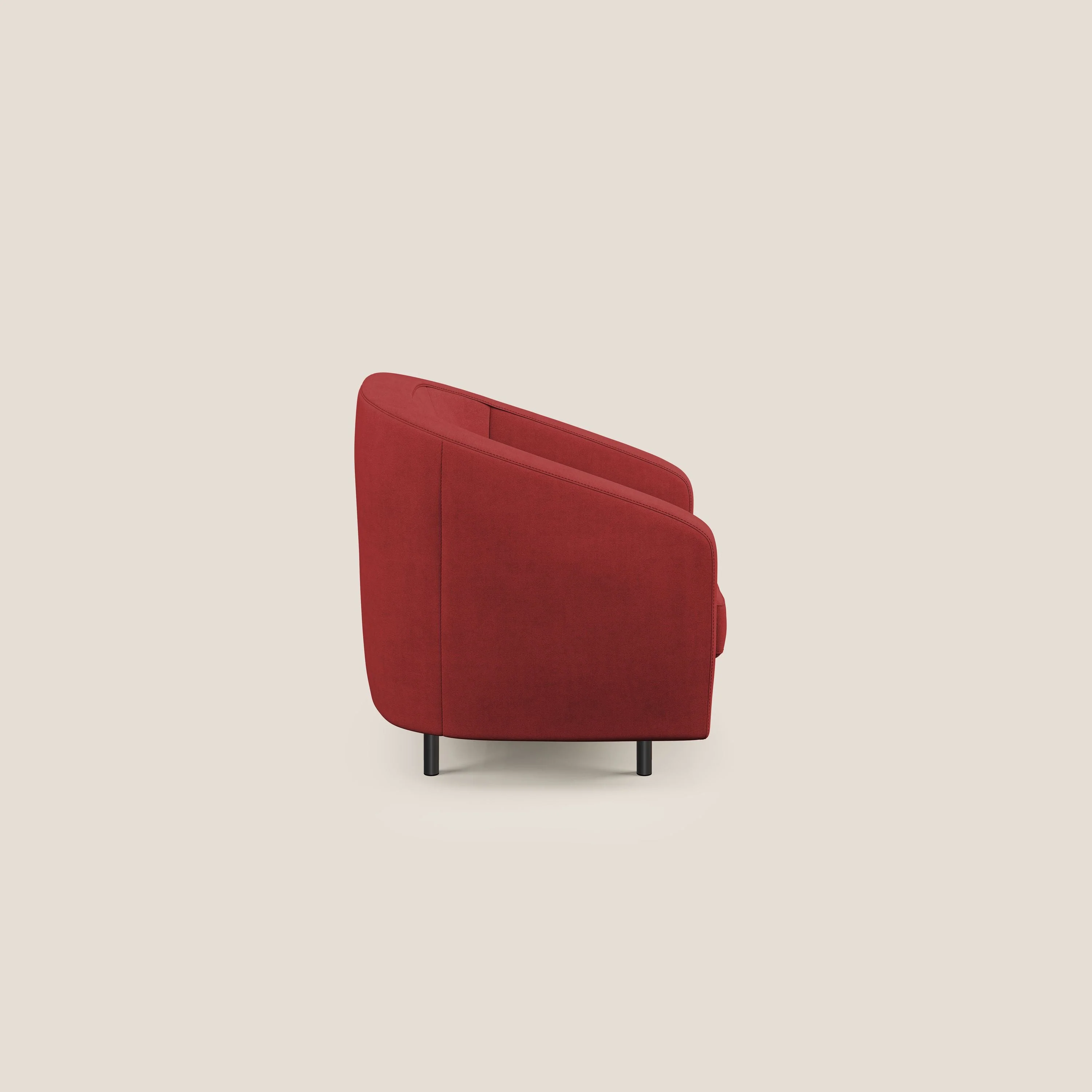 Pandora Fauteuil en tissu doux imperméable T02 rouge - Image 3