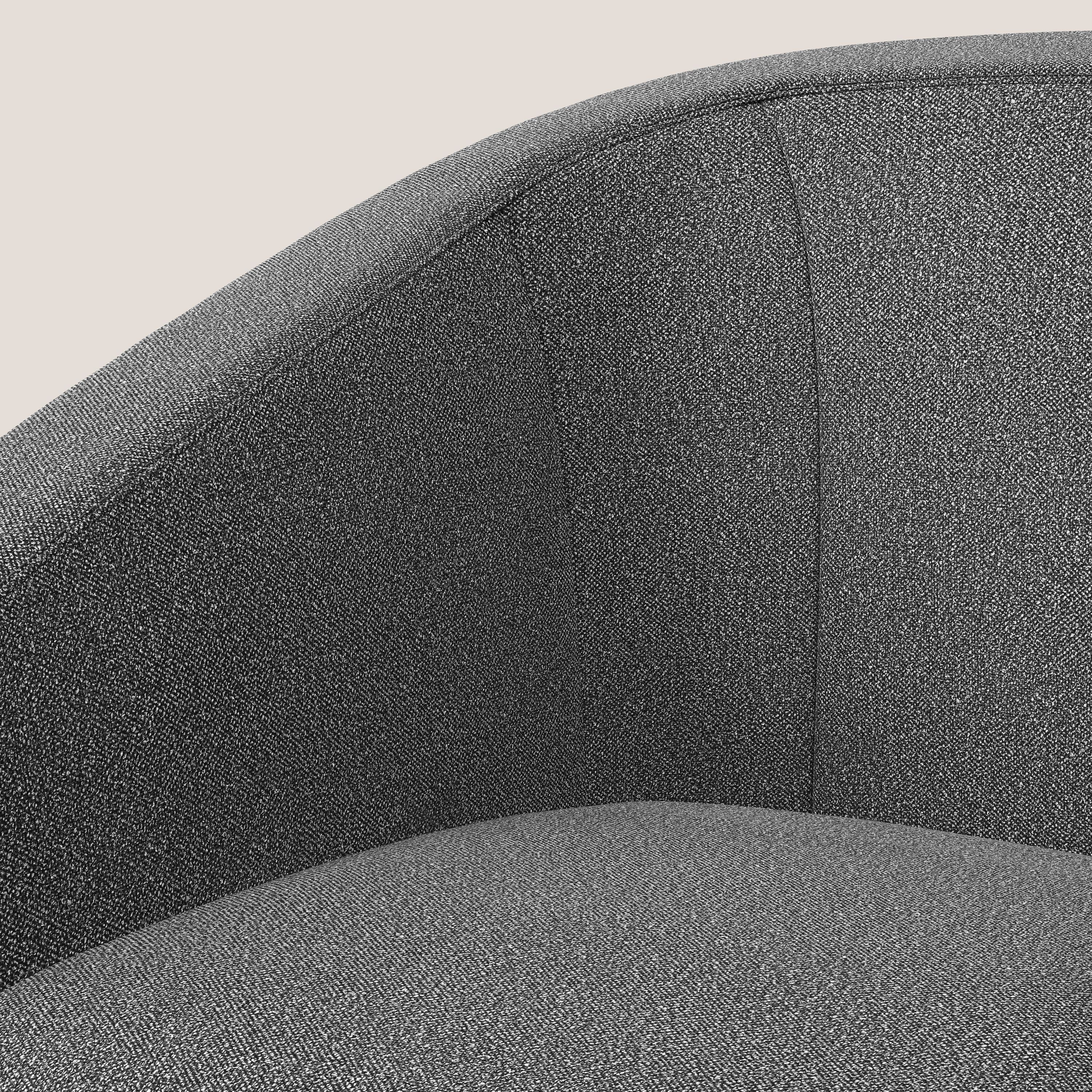 Pandora Fauteuil en tissu bouclé doux et imperméable T07 anthracite - Image 7