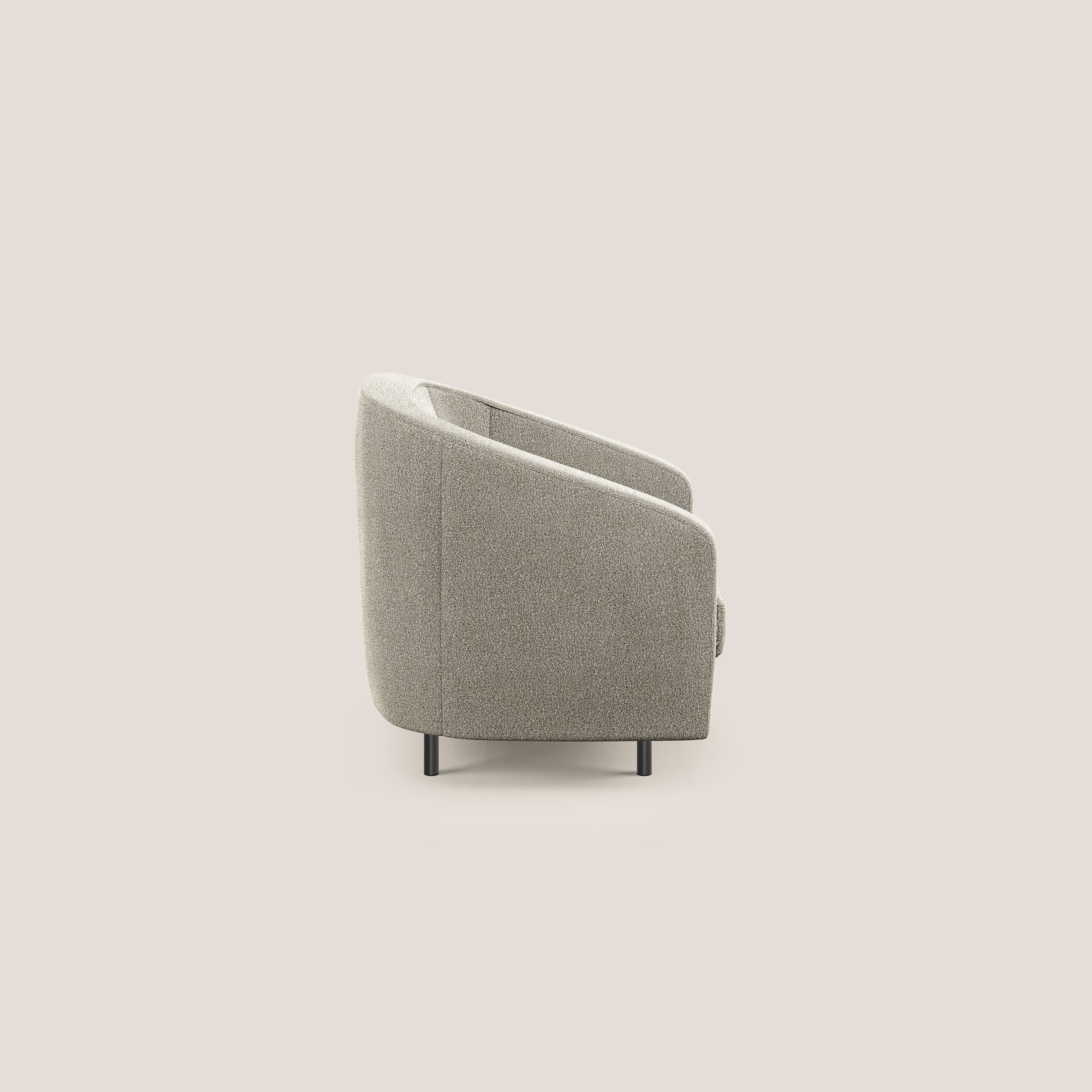 Pandora Fauteuil en tissu bouclé doux et imperméable T07 beige - Image 3