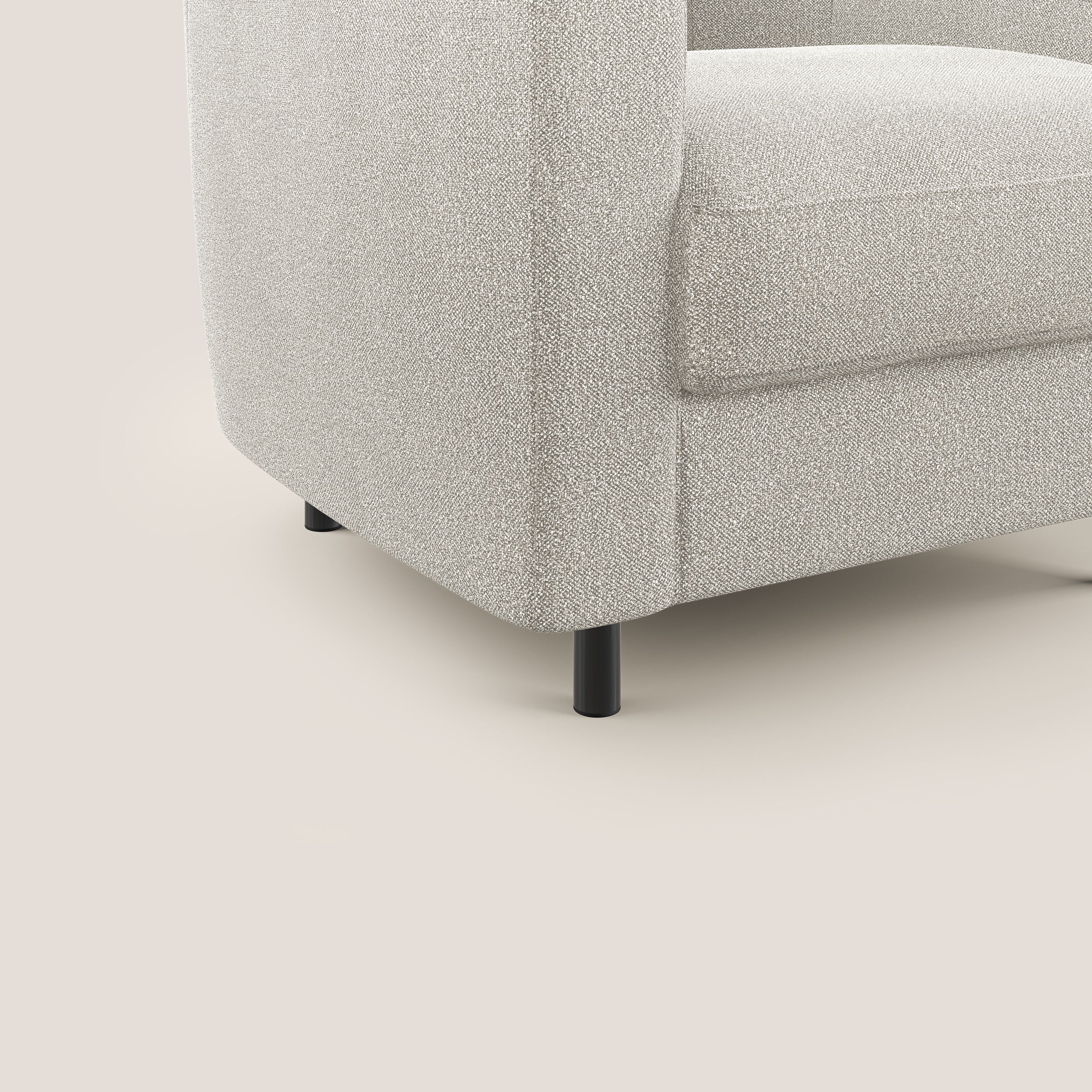 Pandora Fauteuil en tissu bouclé doux et imperméable T07 blanc - Image 5