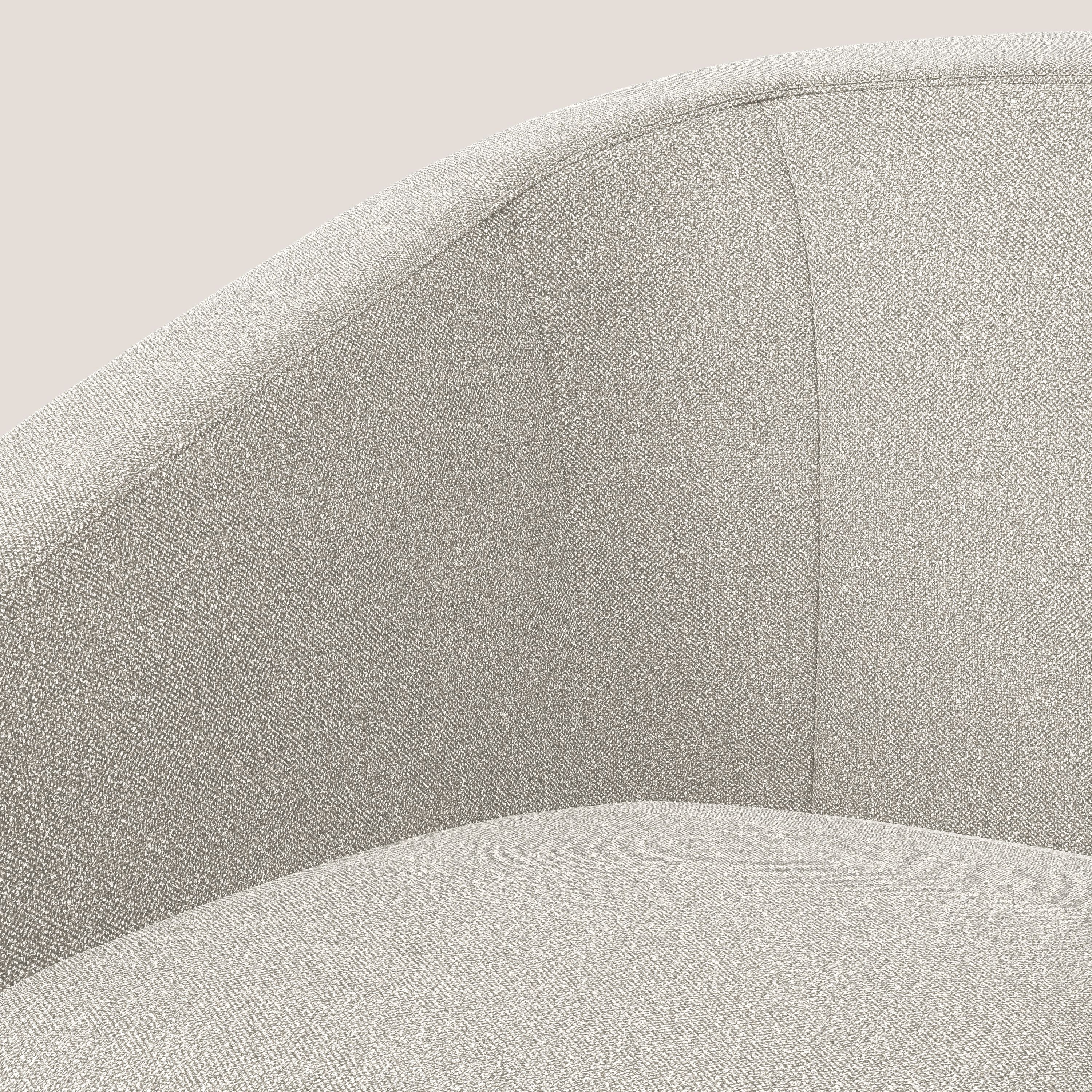 Pandora Fauteuil en tissu bouclé doux et imperméable T07 blanc - Image 7
