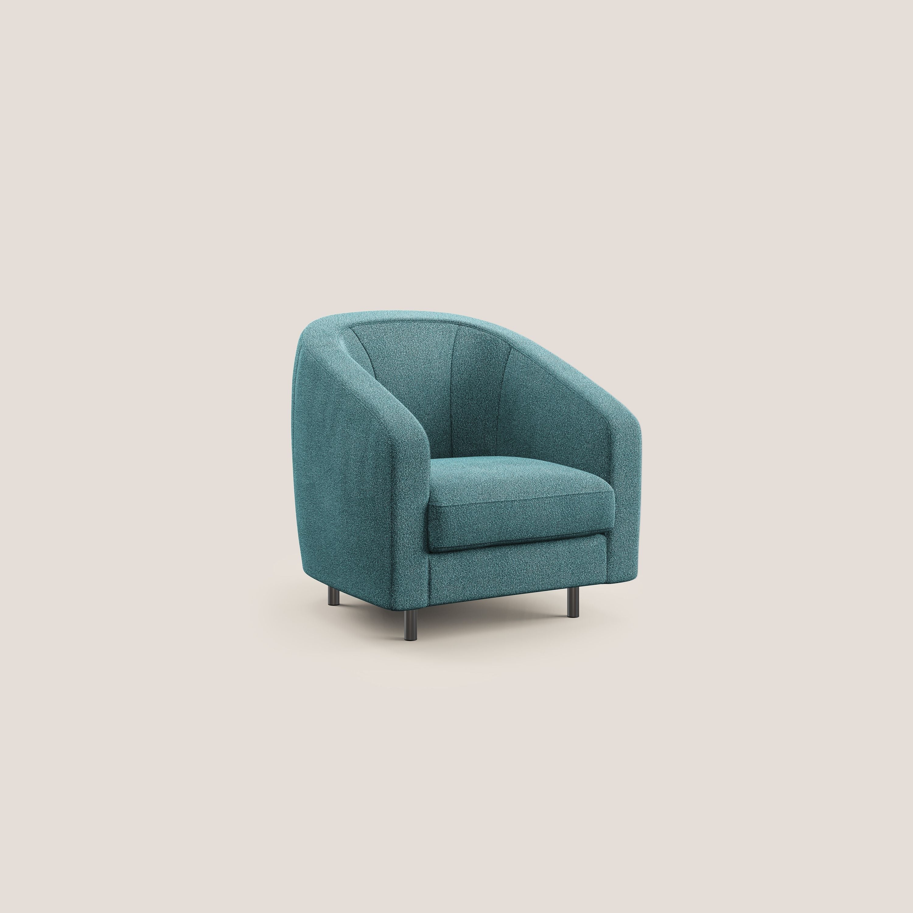 Pandora Fauteuil en tissu bouclé doux et imperméable T07 bleu ciel - Image 2