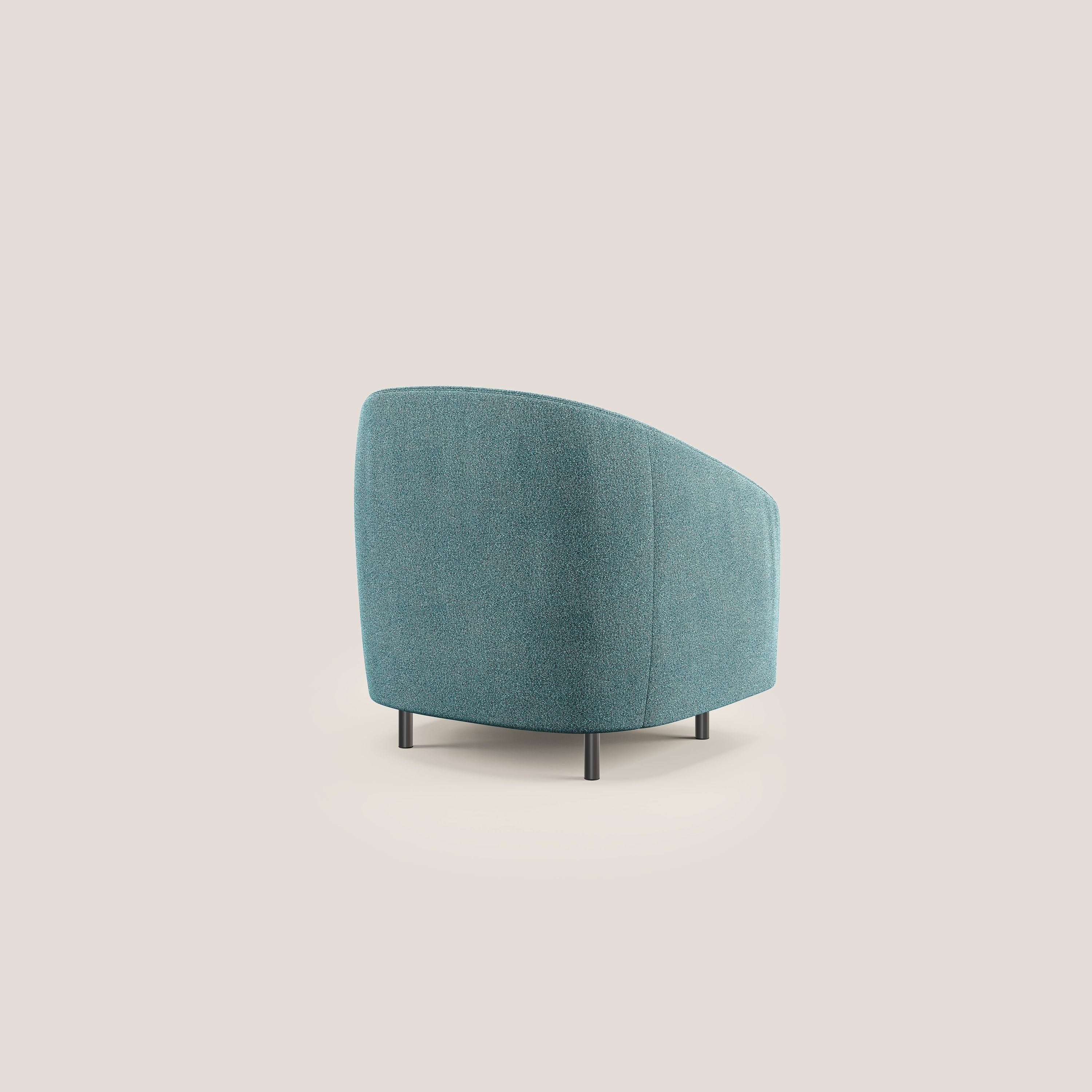 Pandora Fauteuil en tissu bouclé doux et imperméable T07 bleu ciel - Image 4