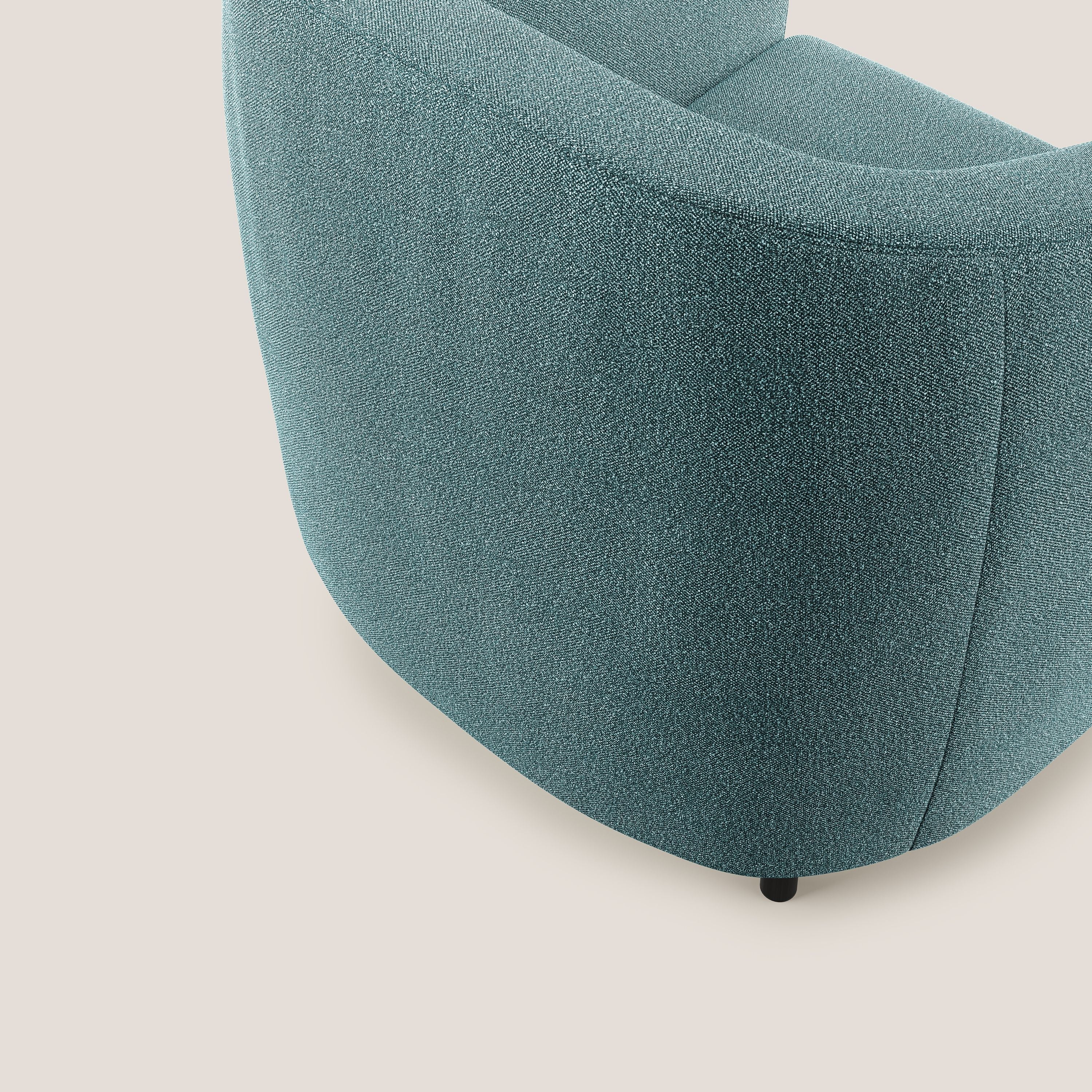 Pandora Fauteuil en tissu bouclé doux et imperméable T07 bleu ciel - Image 6