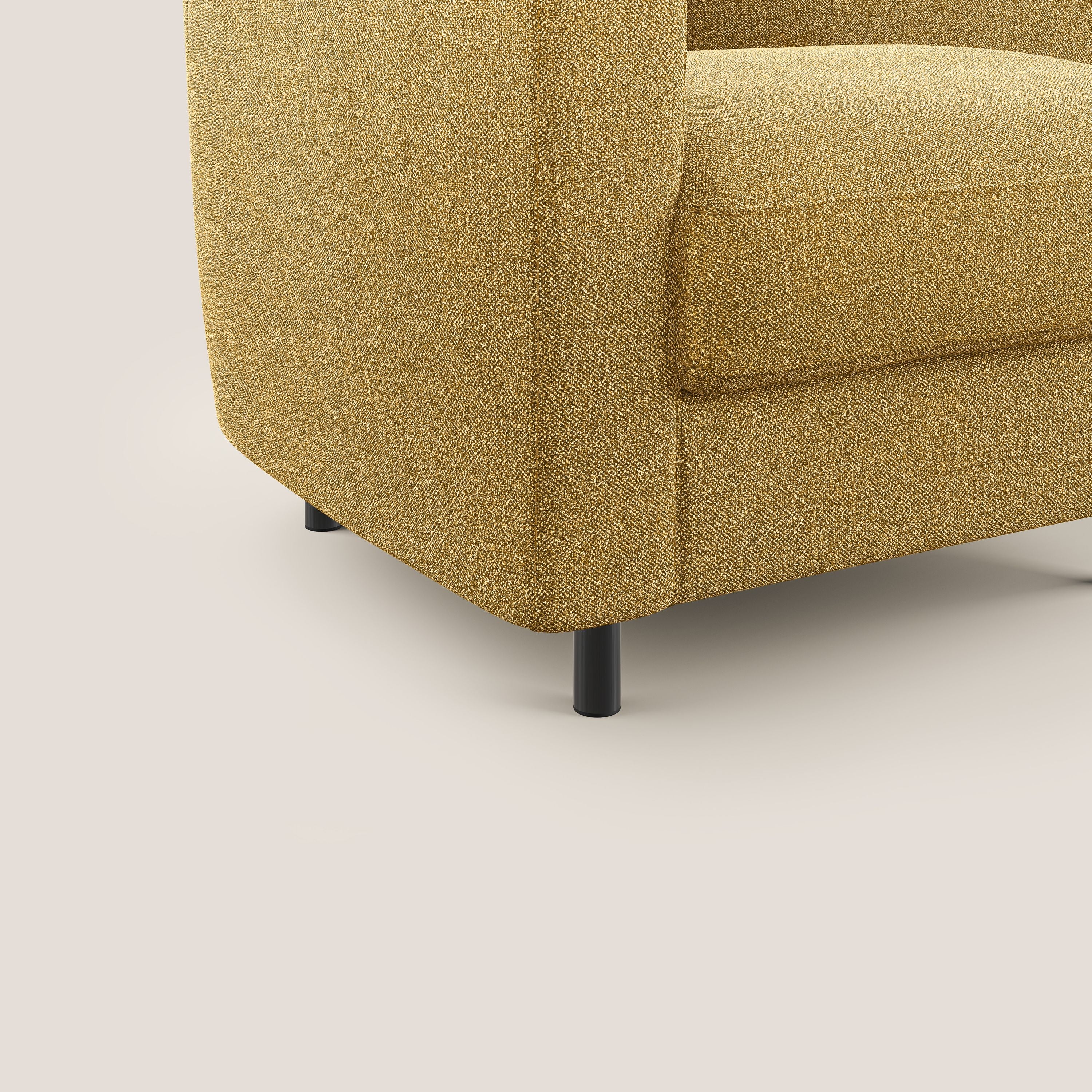 Pandora Fauteuil en tissu bouclé doux et imperméable T07 jaune - Image 5