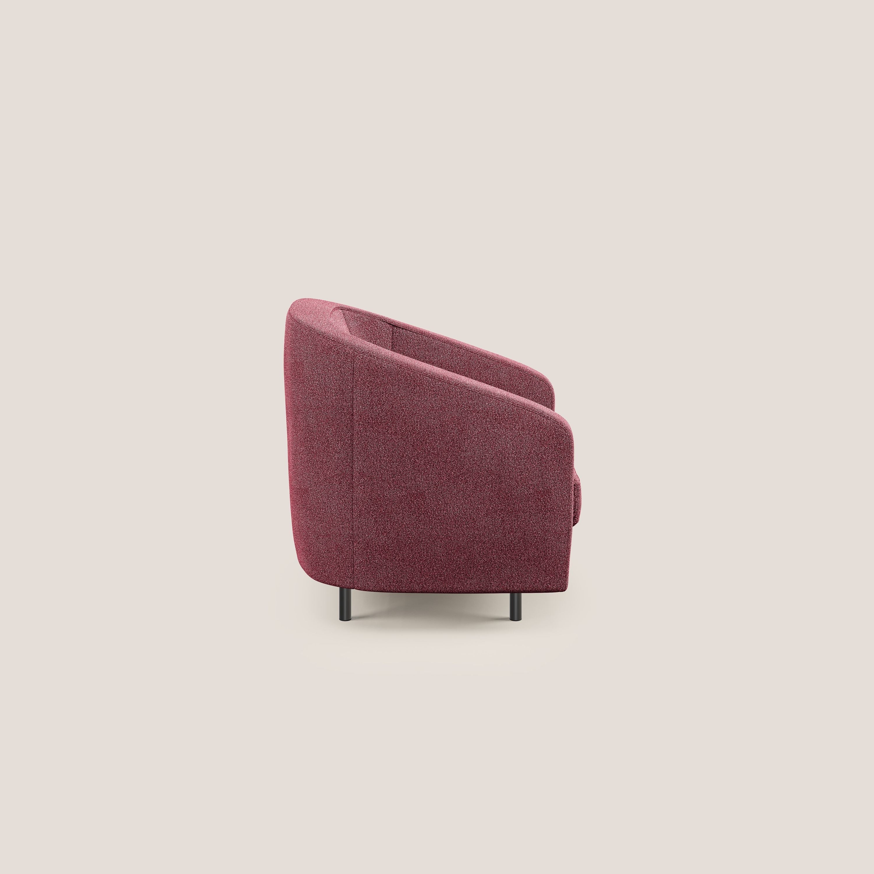 Pandora Fauteuil en tissu bouclé doux et imperméable T07 rouge - Image 3