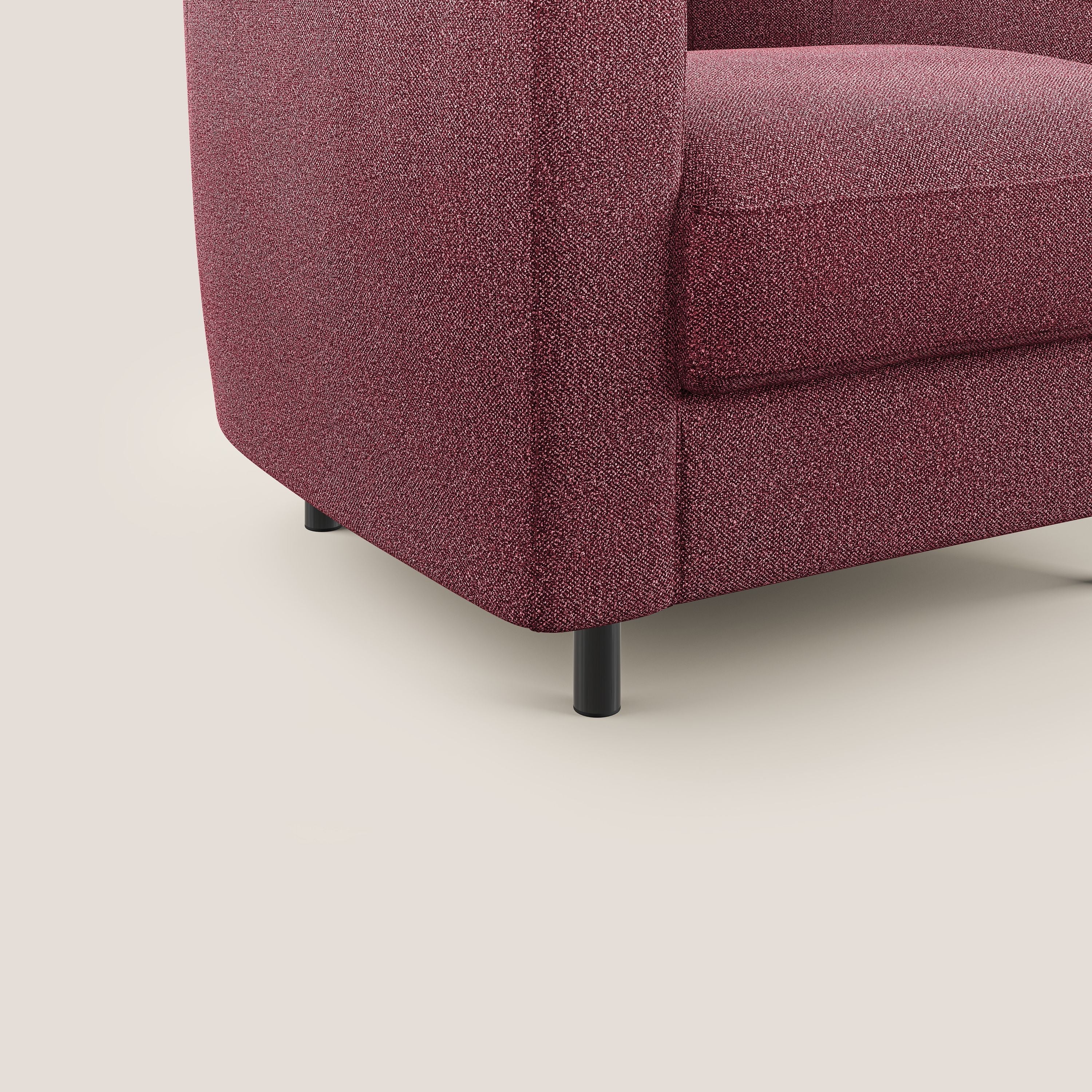 Pandora Fauteuil en tissu bouclé doux et imperméable T07 rouge - Image 5