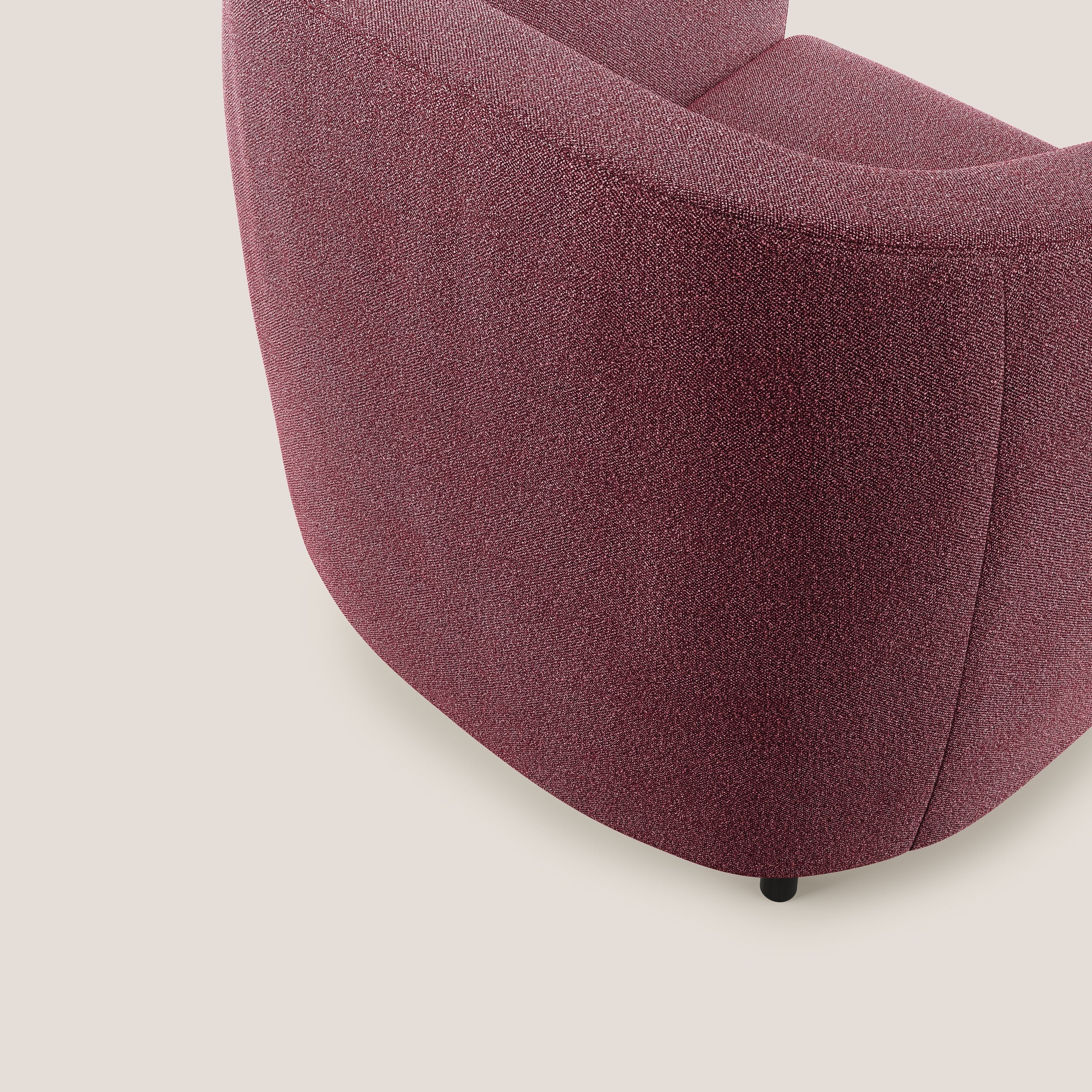 Pandora Fauteuil en tissu bouclé doux et imperméable T07 rouge - Image 6
