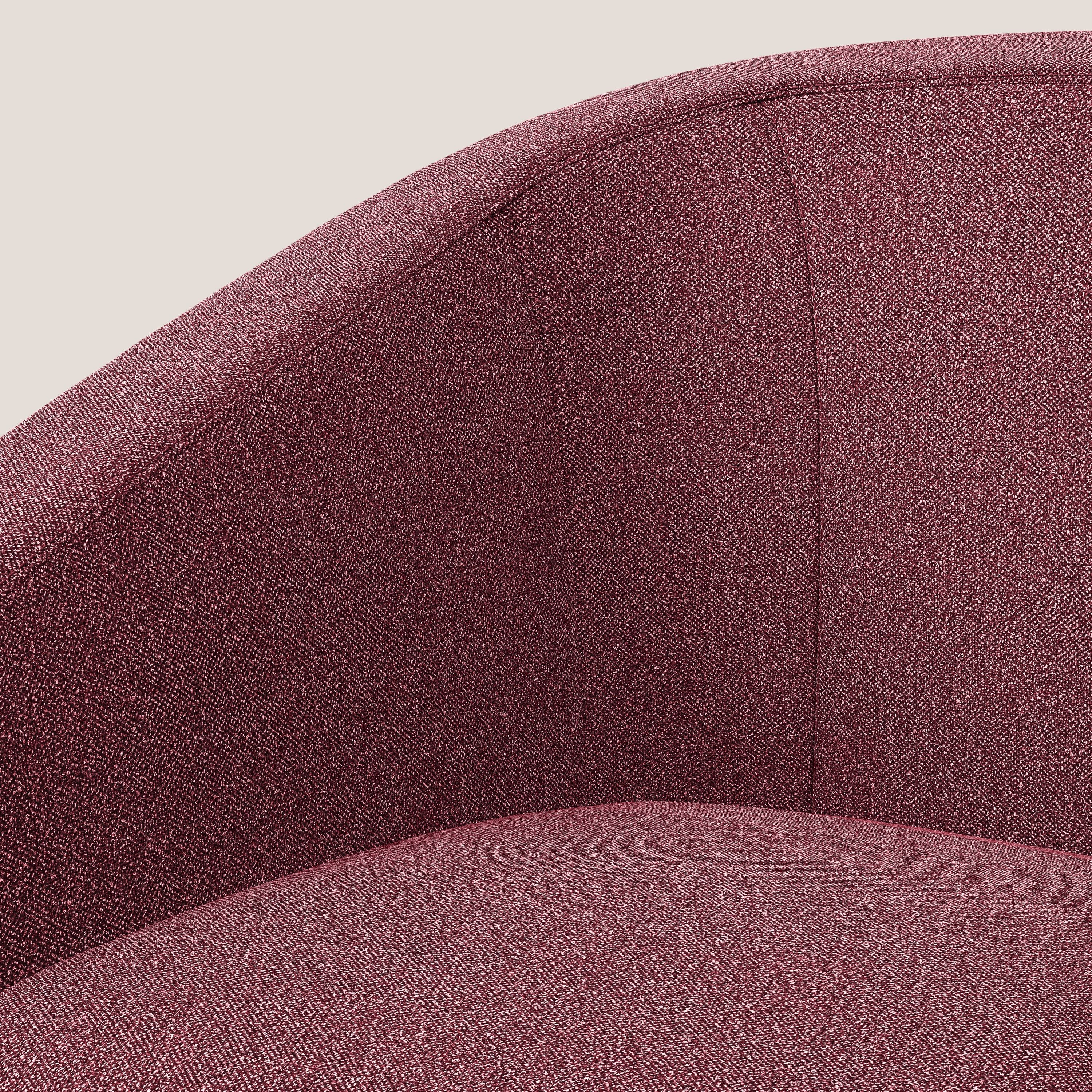 Pandora Fauteuil en tissu bouclé doux et imperméable T07 rouge - Image 7