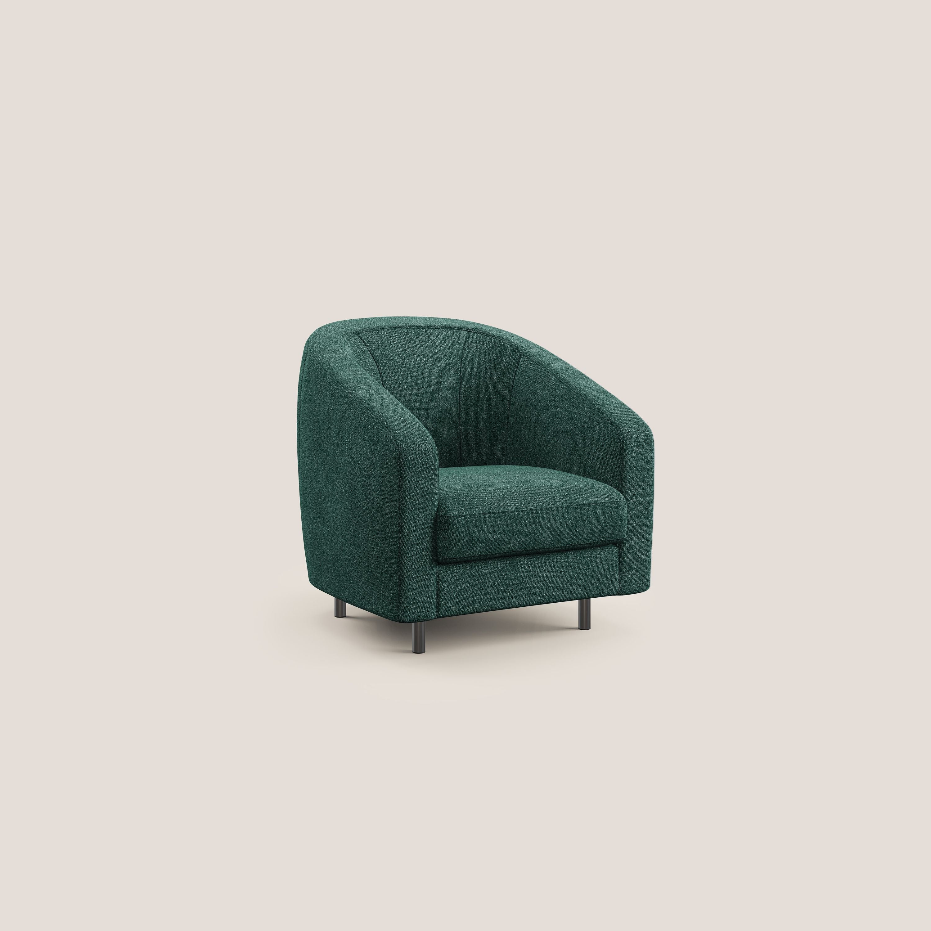 Pandora Fauteuil en tissu bouclé doux et imperméable T07 vert - Image 2