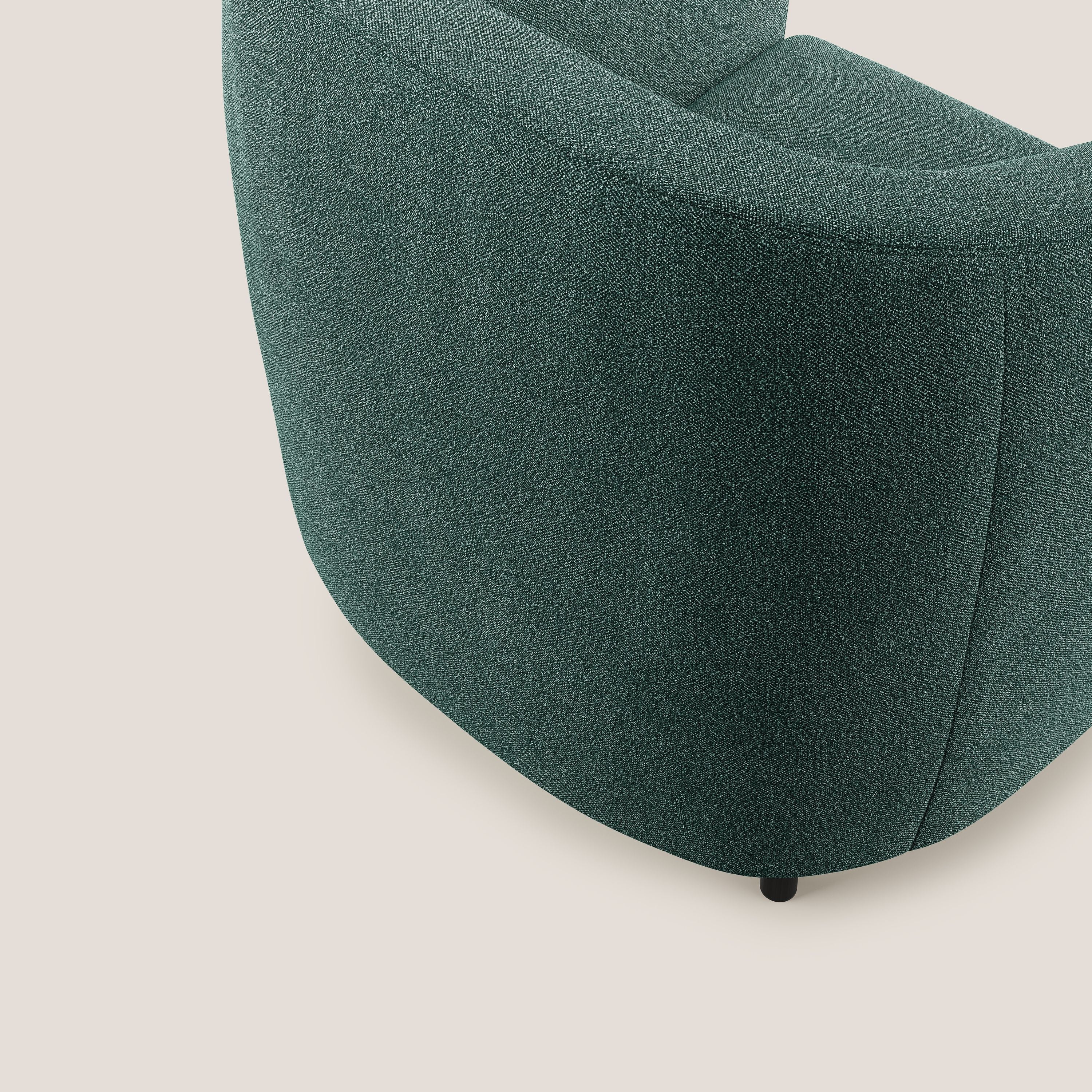 Pandora Fauteuil en tissu bouclé doux et imperméable T07 vert - Image 6