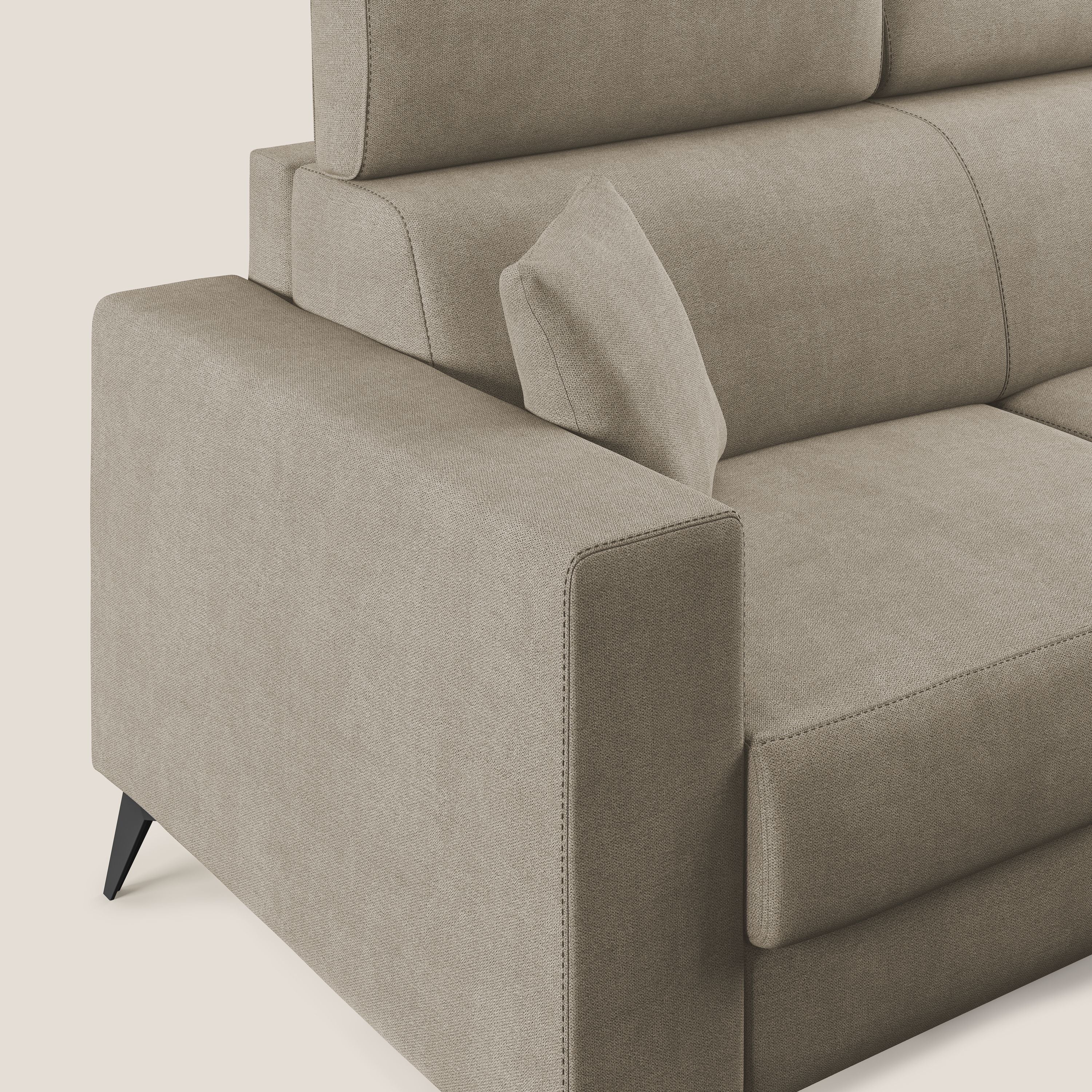 Pegaso canapé convertible avec têtières inclinables en tissu doux imperméable T02 beige - Image 6