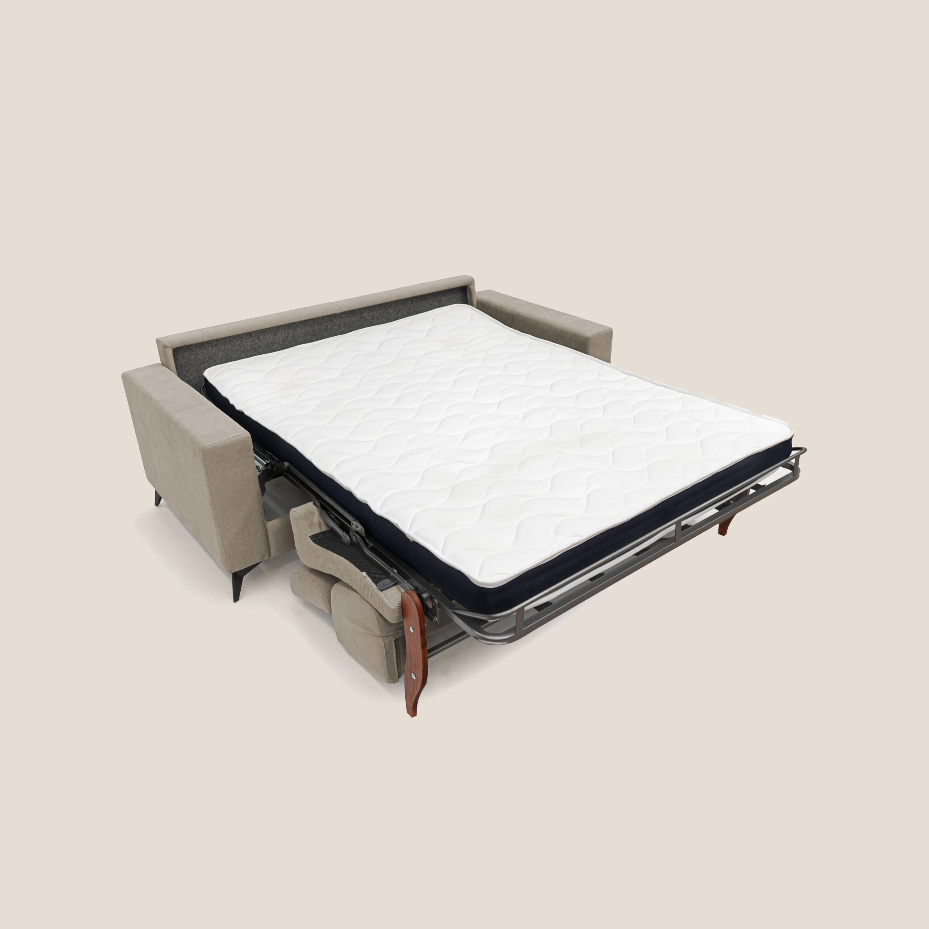 Pegaso canapé convertible avec têtières inclinables en tissu doux imperméable T02 beige - Image 9