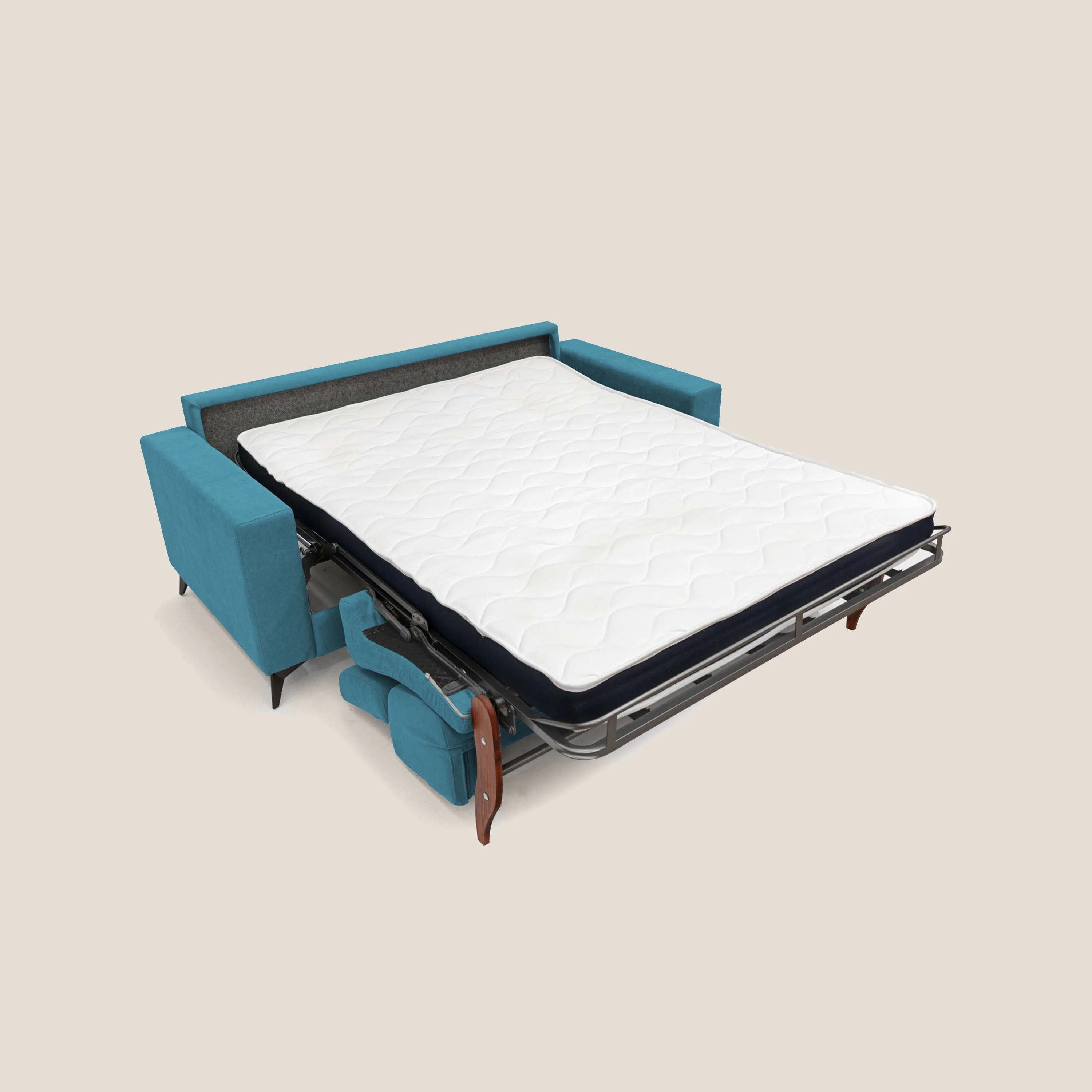 Pegaso canapé convertible avec têtières inclinables en tissu doux imperméable T02 bleu ciel - Image 11
