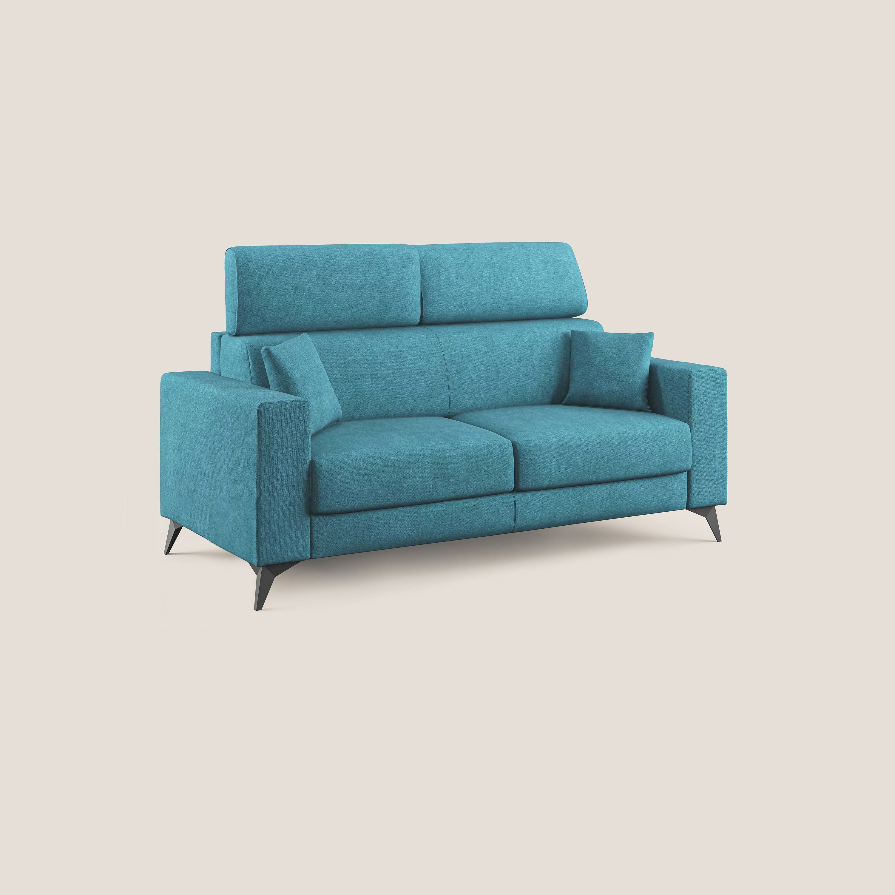 Pegaso canapé convertible avec têtières inclinables en tissu doux imperméable T02 bleu ciel - Image 4
