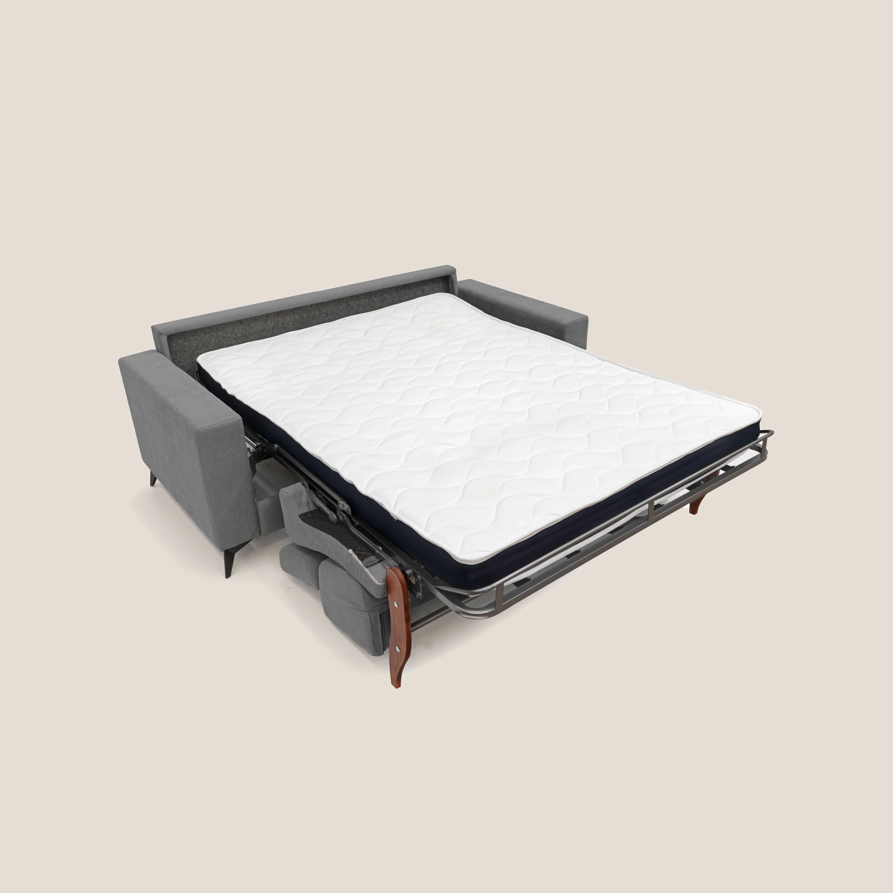 Pegaso canapé convertible avec têtières inclinables en tissu doux imperméable T02 gris - Image 9