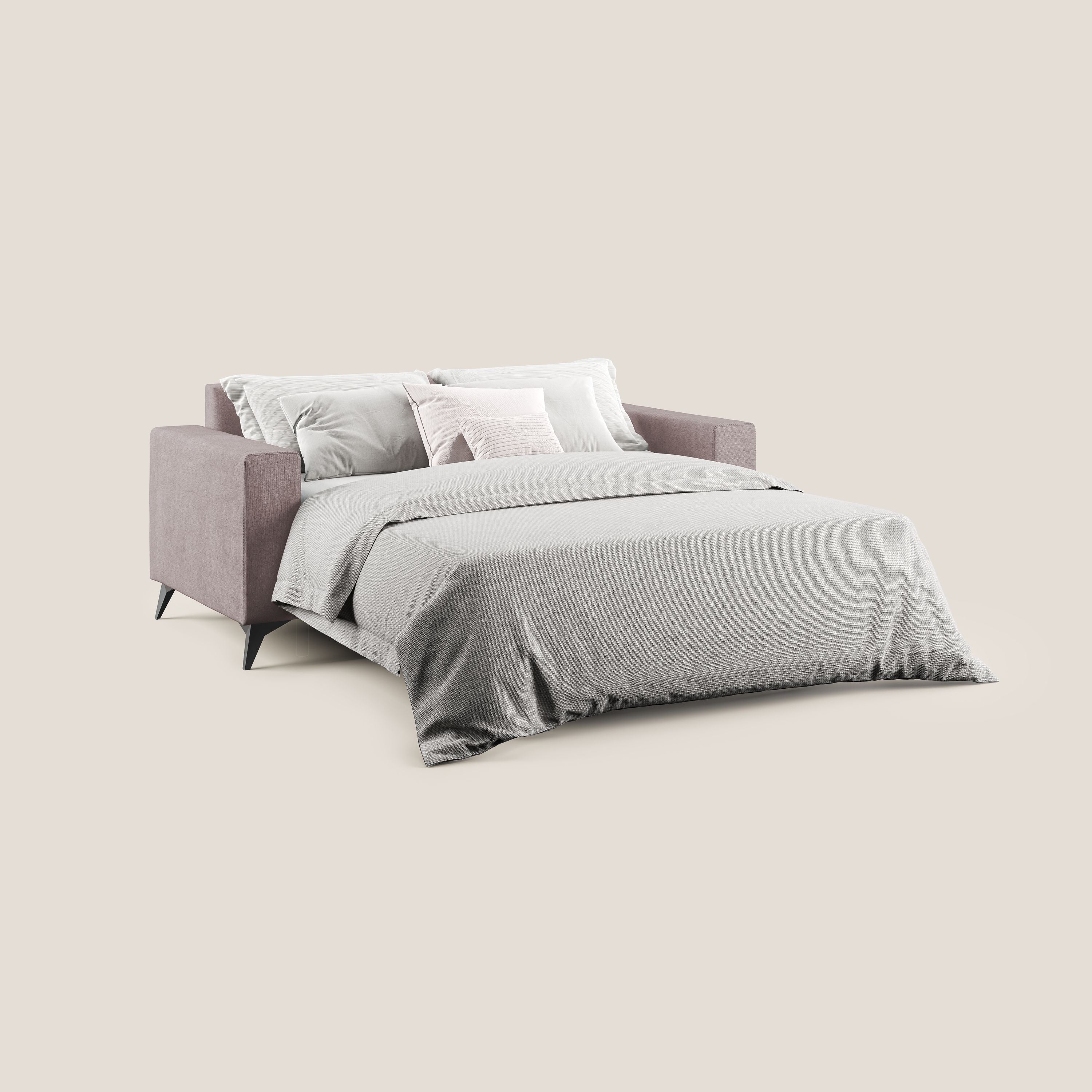 Pegaso canapé convertible avec têtières inclinables en tissu doux imperméable T02 rose - Image 2