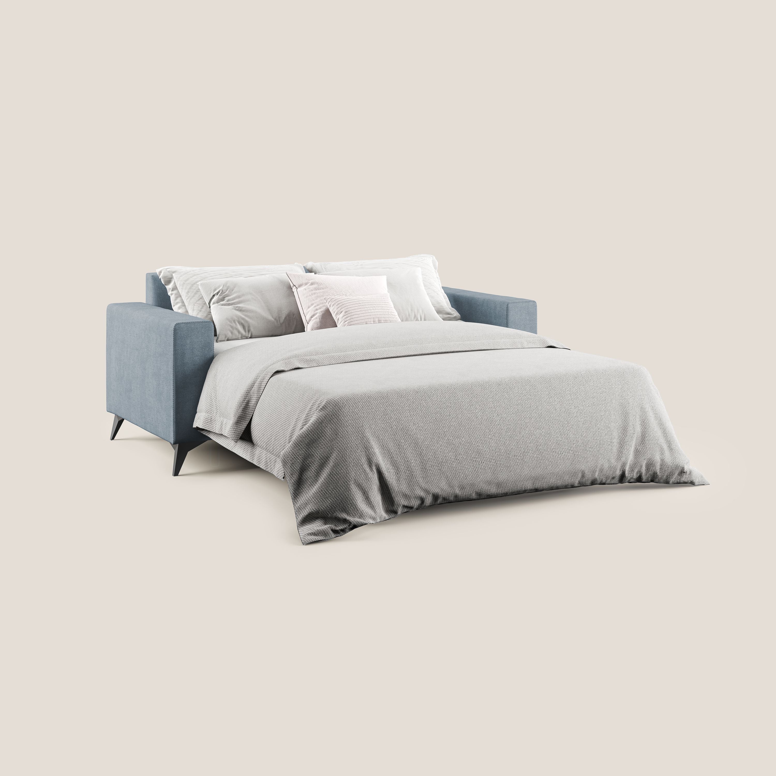 Pegaso canapé convertible avec têtières inclinables en tissu doux imperméable T02 sucre glace - Image 2