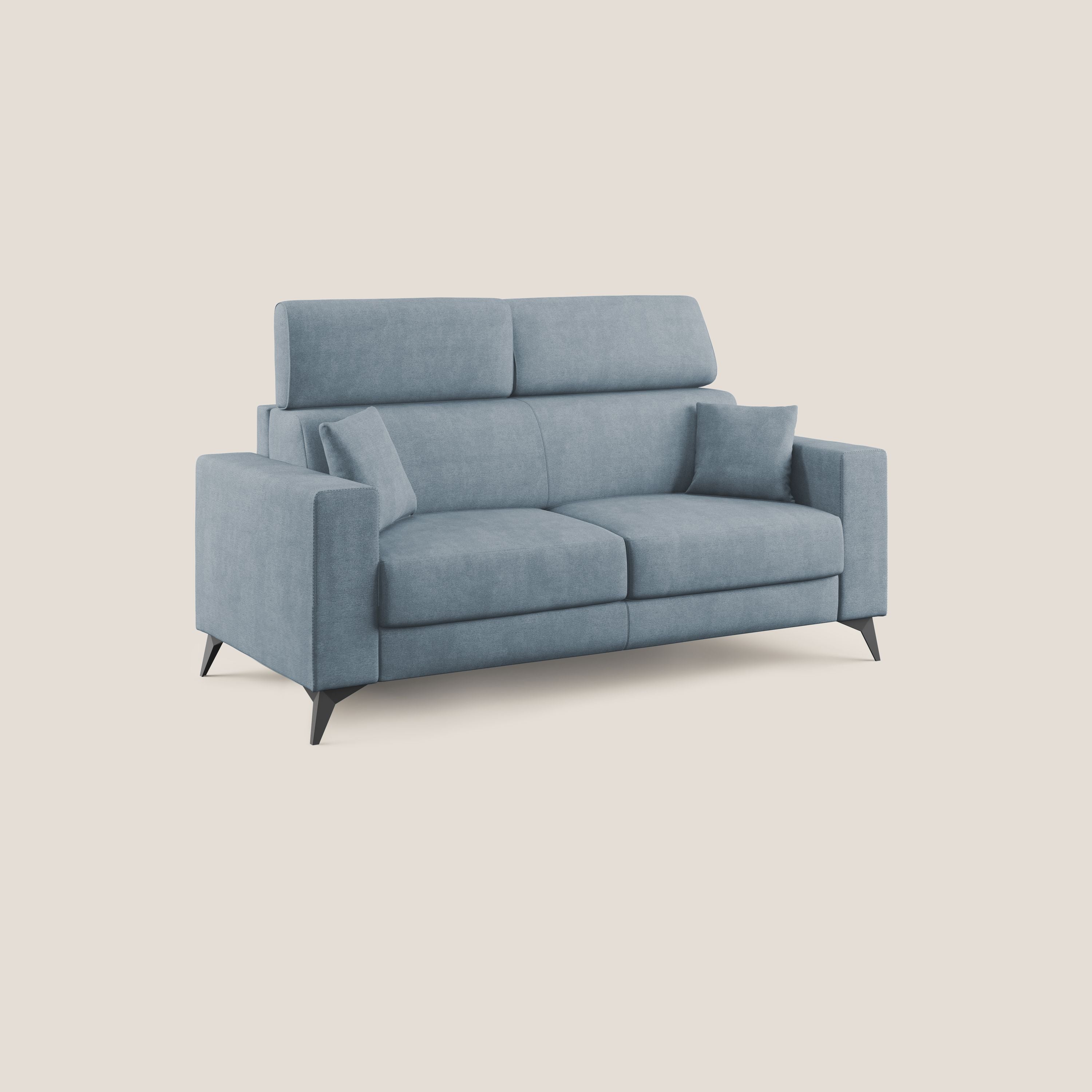 Pegaso canapé convertible avec têtières inclinables en tissu doux imperméable T02 sucre glace - Image 3