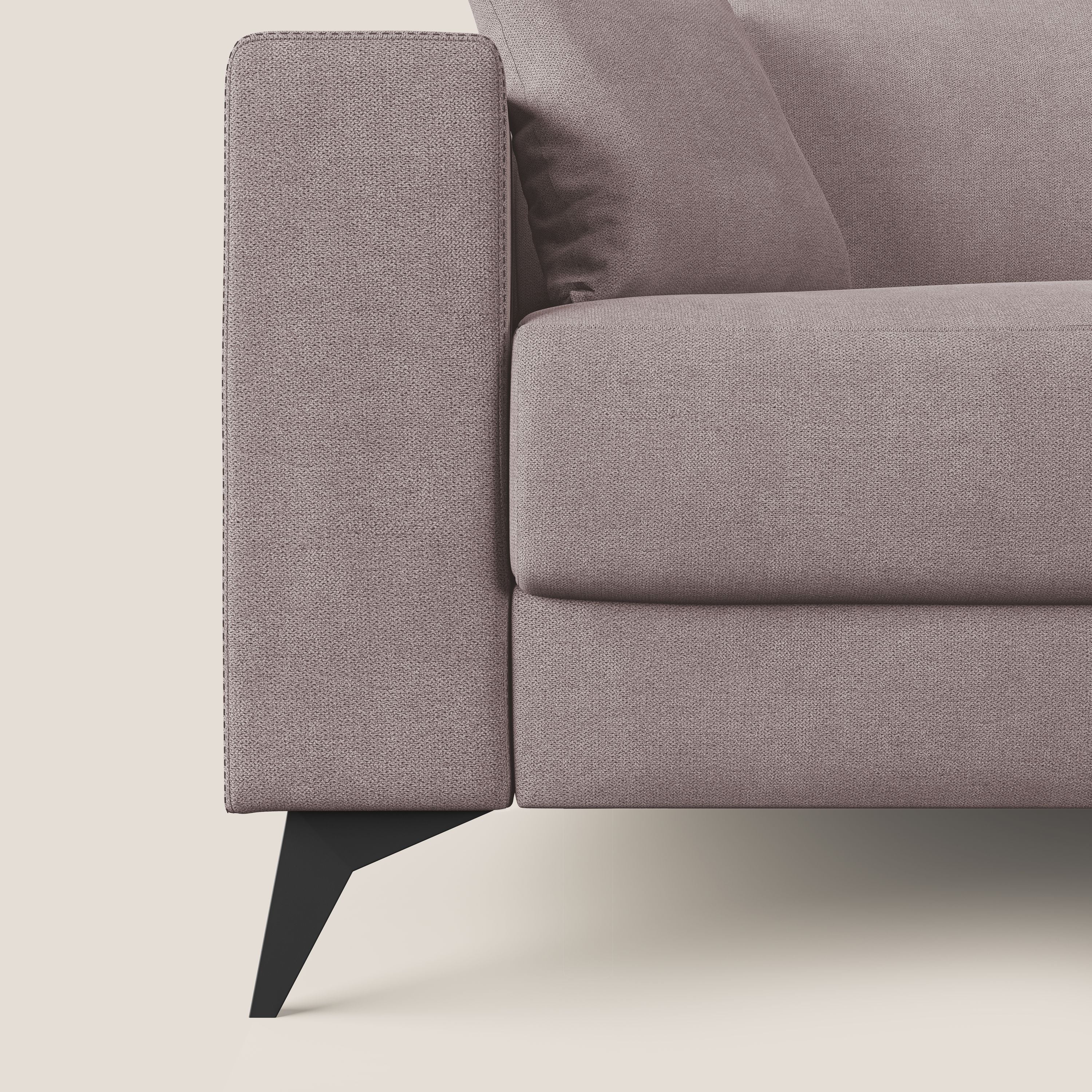 Pegaso canapé convertible d'angle avec têtières inclinables en tissu doux imperméable T02 rose - Image 8