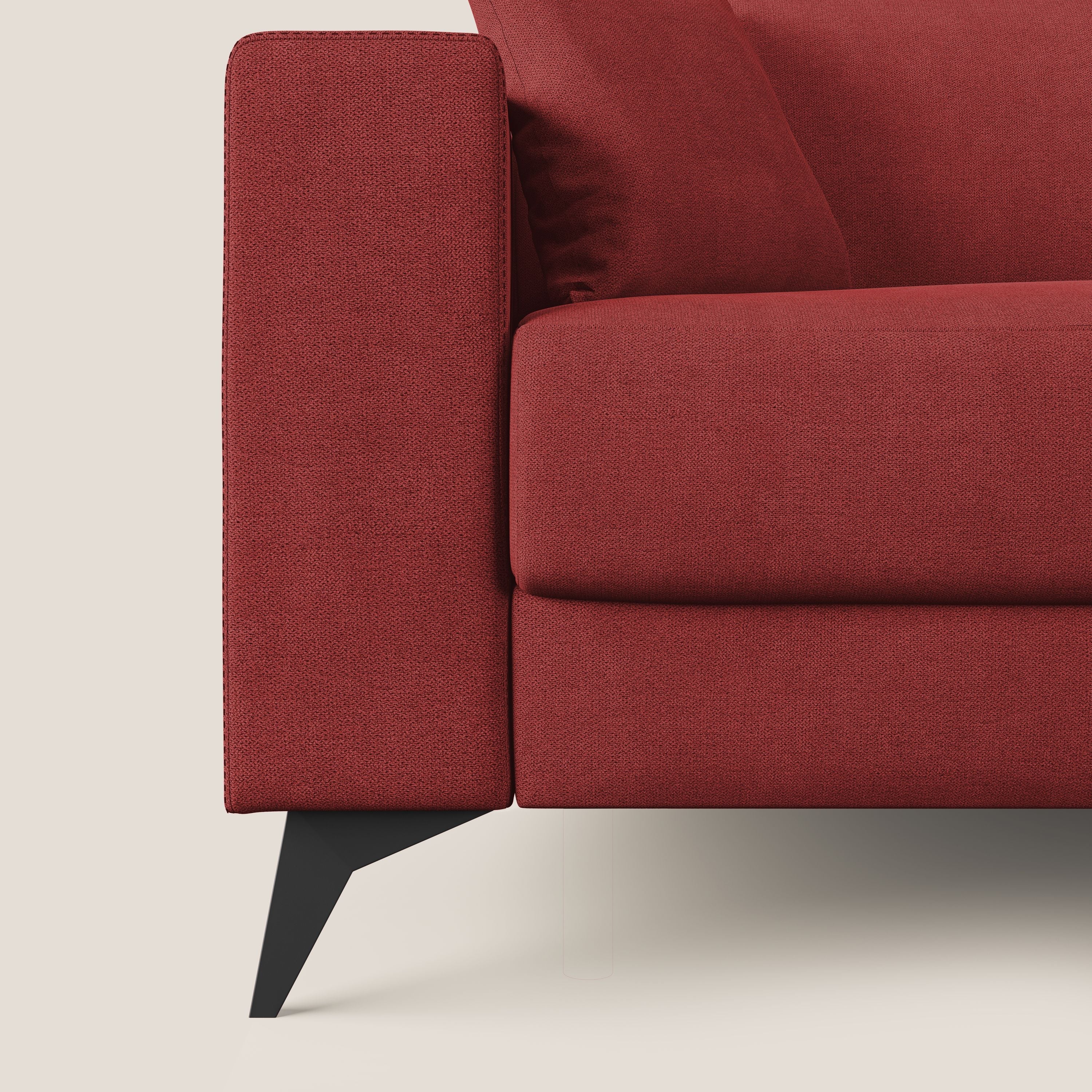 Pegaso canapé convertible d'angle avec têtières inclinables en tissu doux imperméable T02 rouge - Image 8