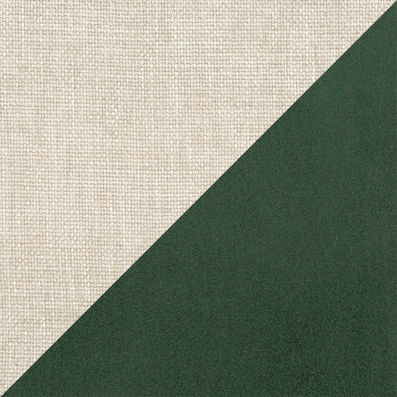 Petra lit design bicolore  avec coussins en plumes, pieds foncés et tissu imperméable T11 et T 06 vert - crème - Image 8