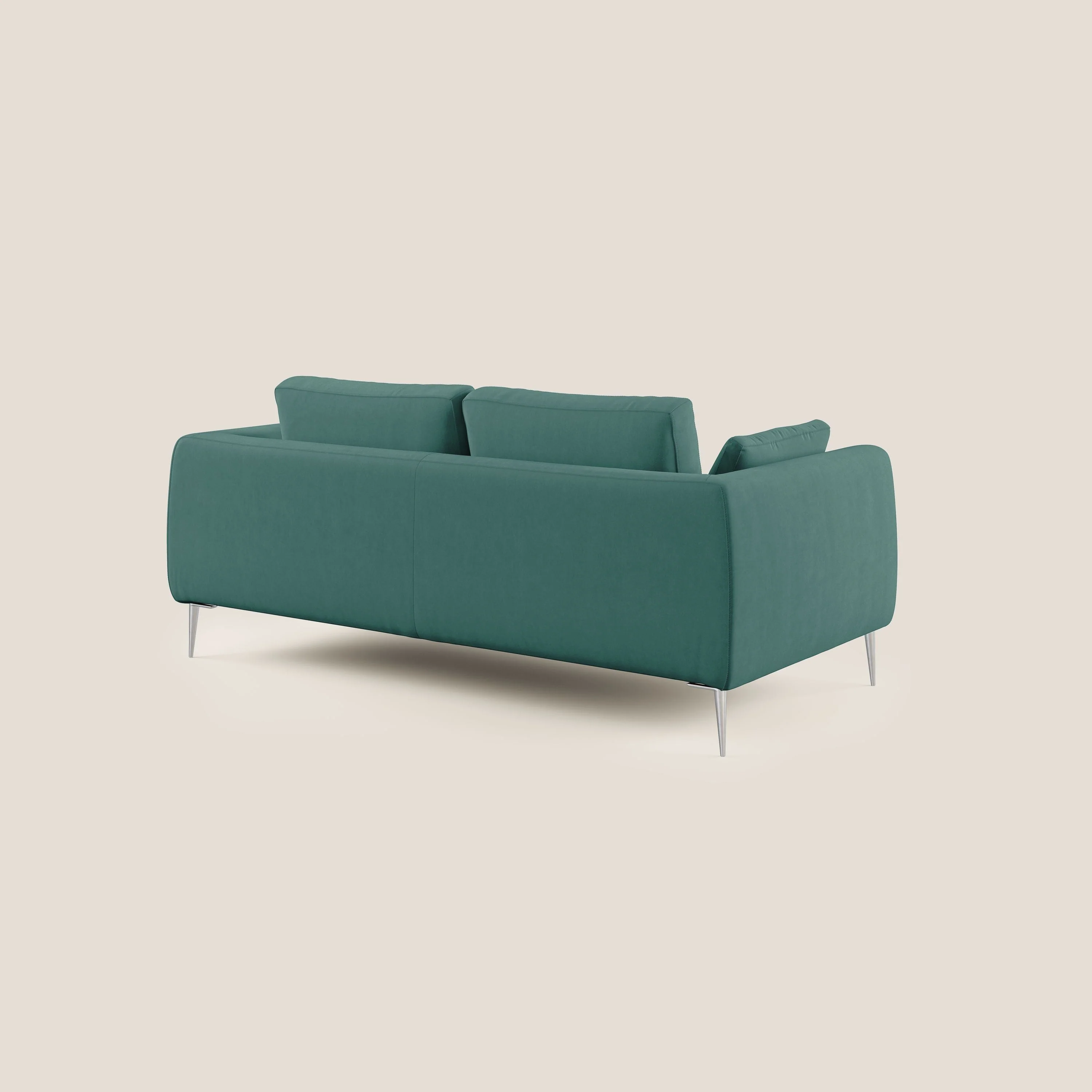Plano canapé moderne en microfibre technique détachable T11 bleu canard - Image 4