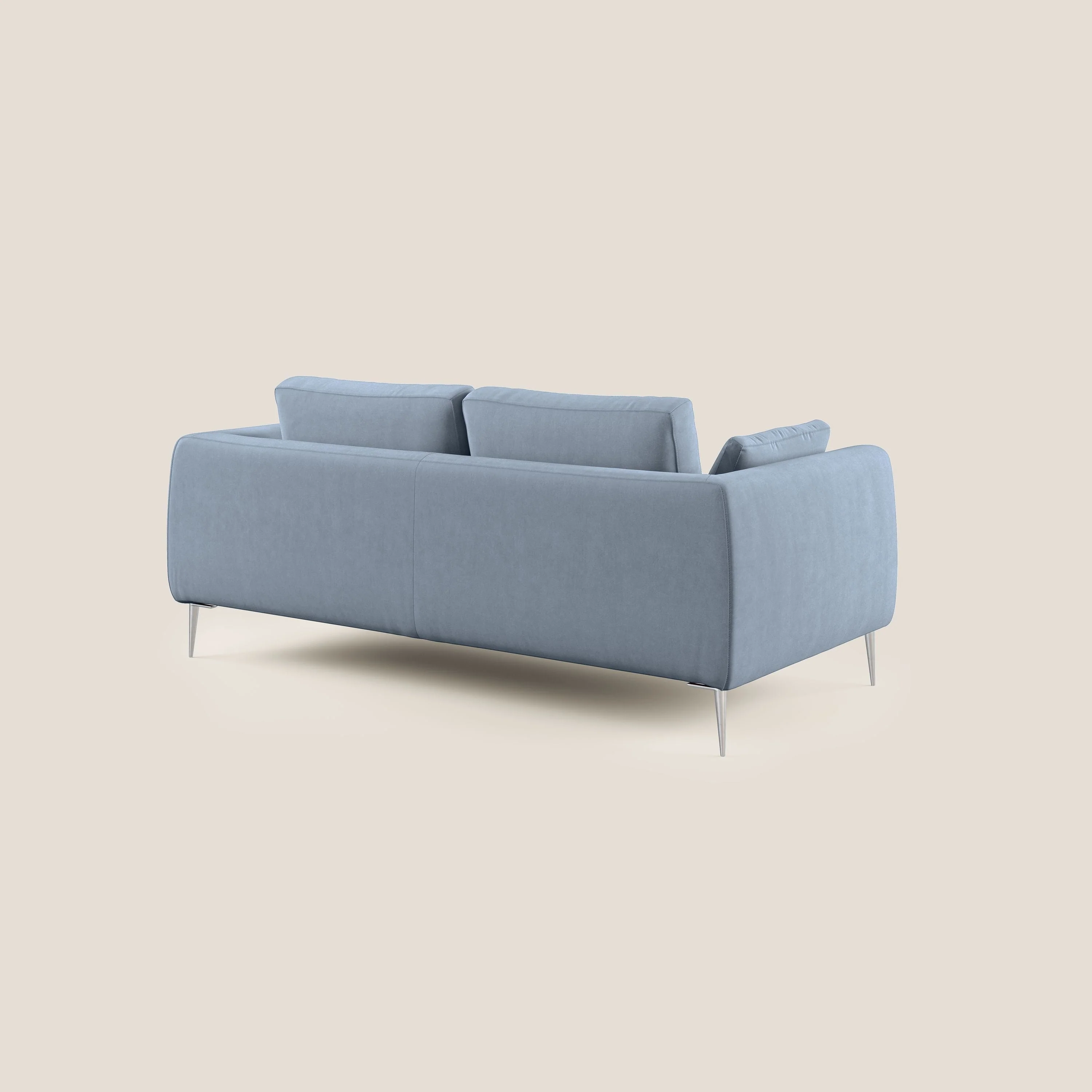 Plano canapé moderne en microfibre technique détachable T11 bleu pastel - Image 4