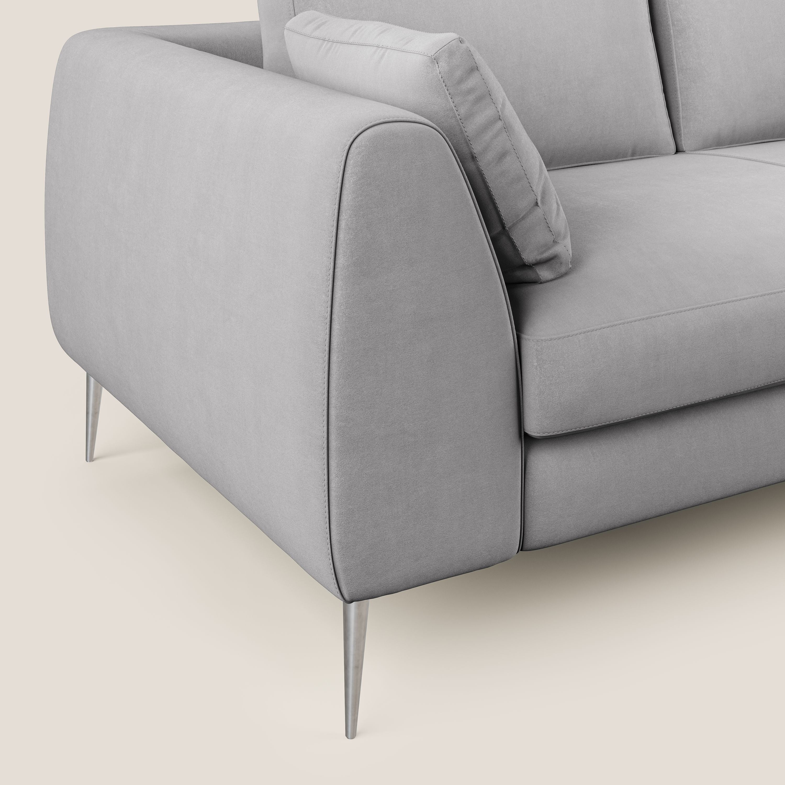 Plano canapé moderne en microfibre technique détachable T11 gris - Image 5