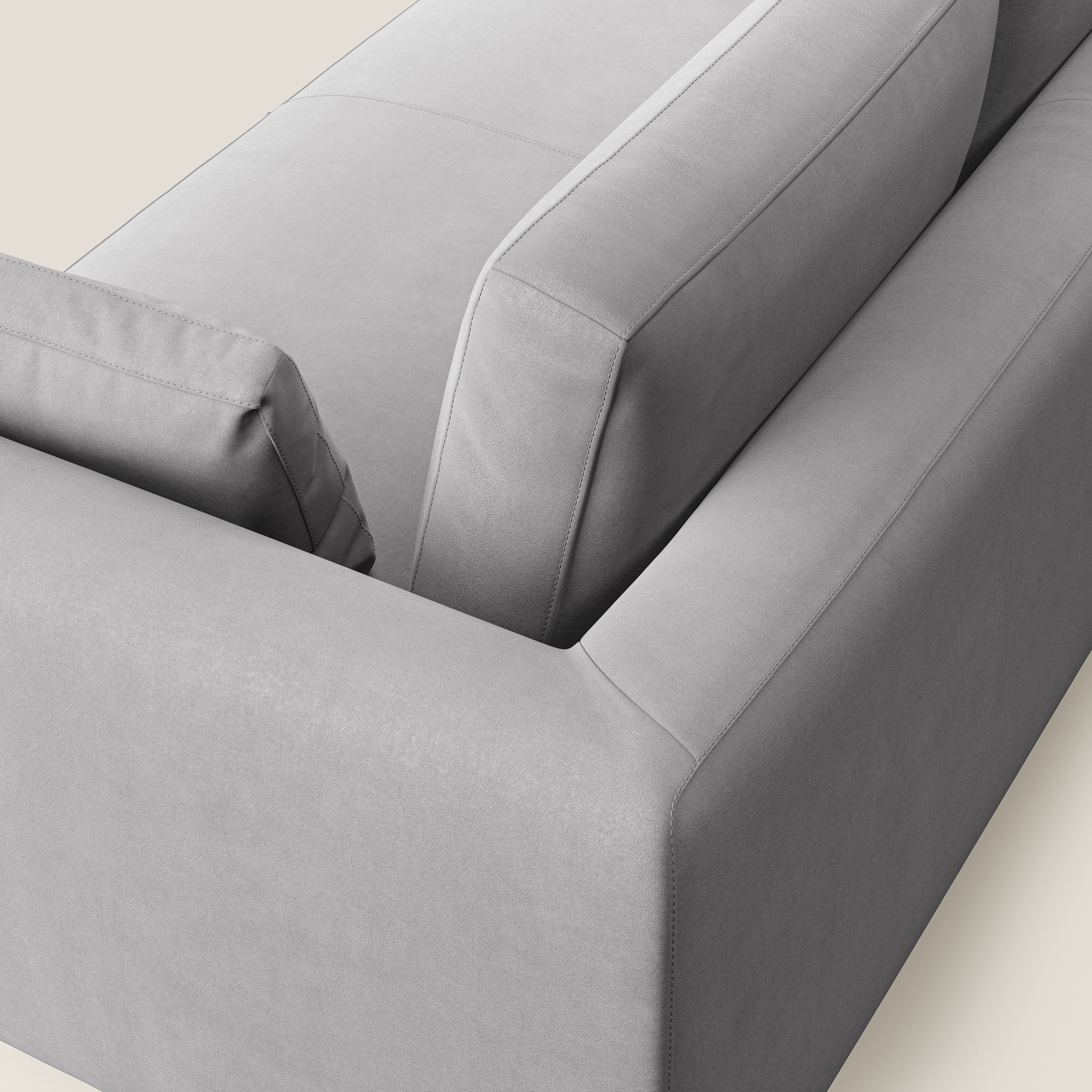 Plano canapé moderne en microfibre technique détachable T11 gris - Image 6